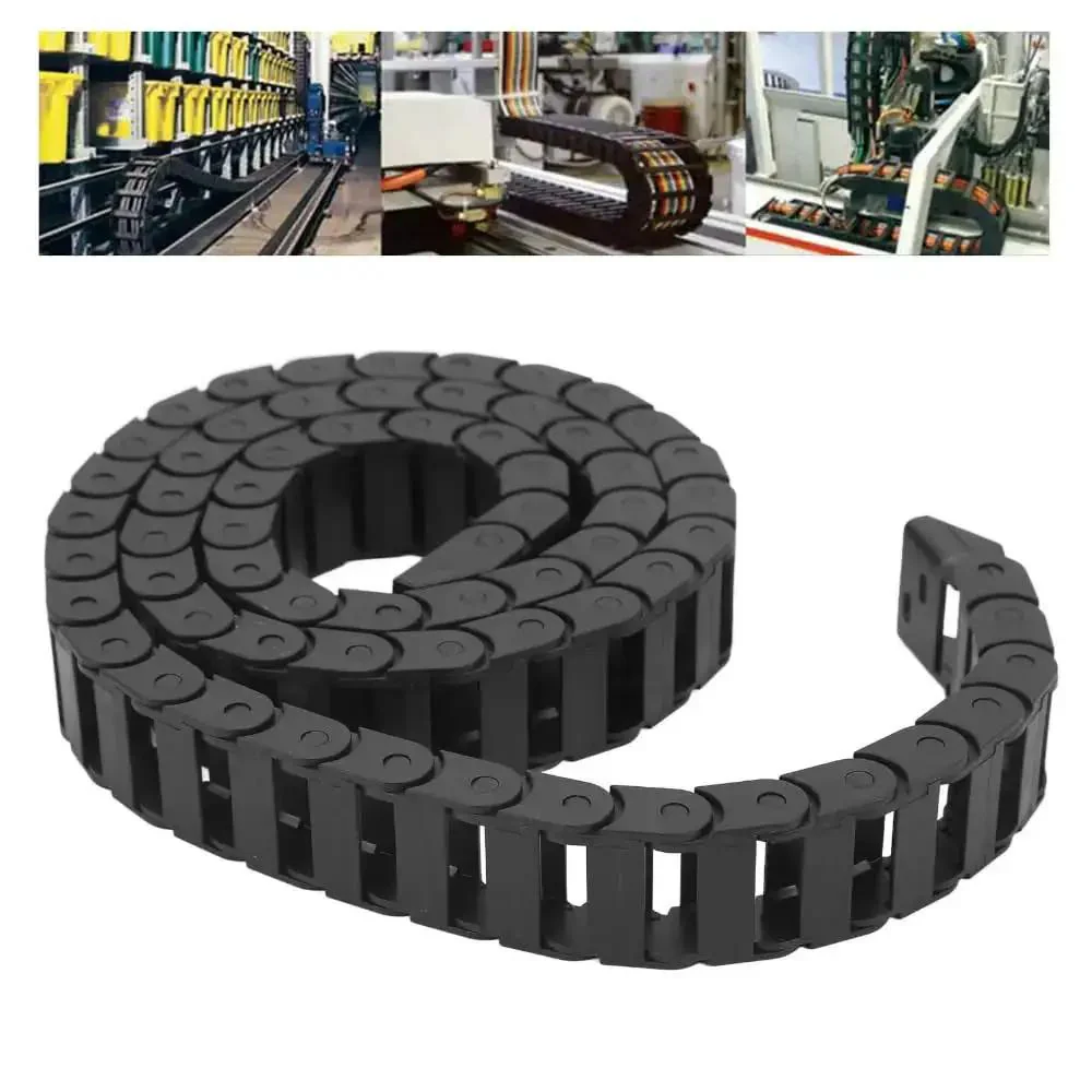 Rugged Nylon Cable Carrier 1 Meter Drag Chain For CNC Machines With End Connector Built To Last From PA66 Tough And Durable Temperature Range Minus 40 To 80 Degrees Celsius Briefly Above 100 Degrees - Image 4