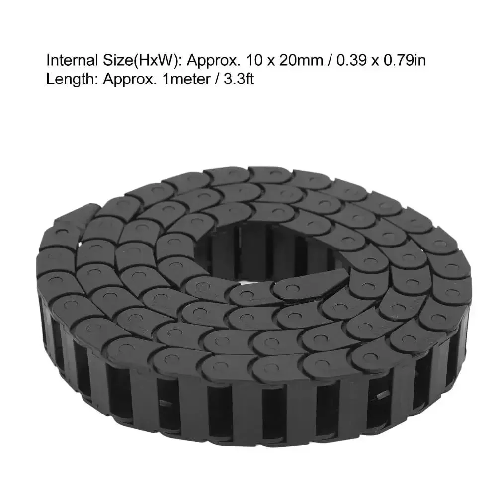 Rugged Nylon Cable Carrier 1 Meter Drag Chain For CNC Machines With End Connector Built To Last From PA66 Tough And Durable Temperature Range Minus 40 To 80 Degrees Celsius Briefly Above 100 Degrees - Image 7