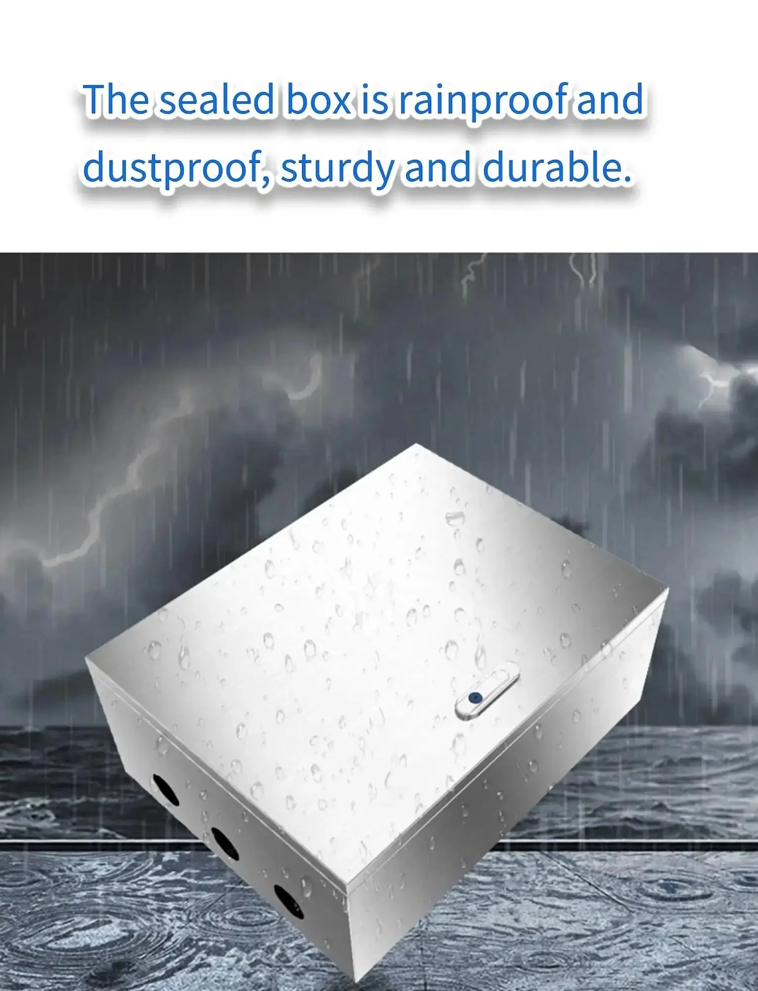 Rugged Stainless Steel Junction Box Enclosure For EV Chargers Telecom CCTV And Control Panels Wall Mounted Indoor Outdoor Project Box 800 By 250 By 600 Mm - Image 3