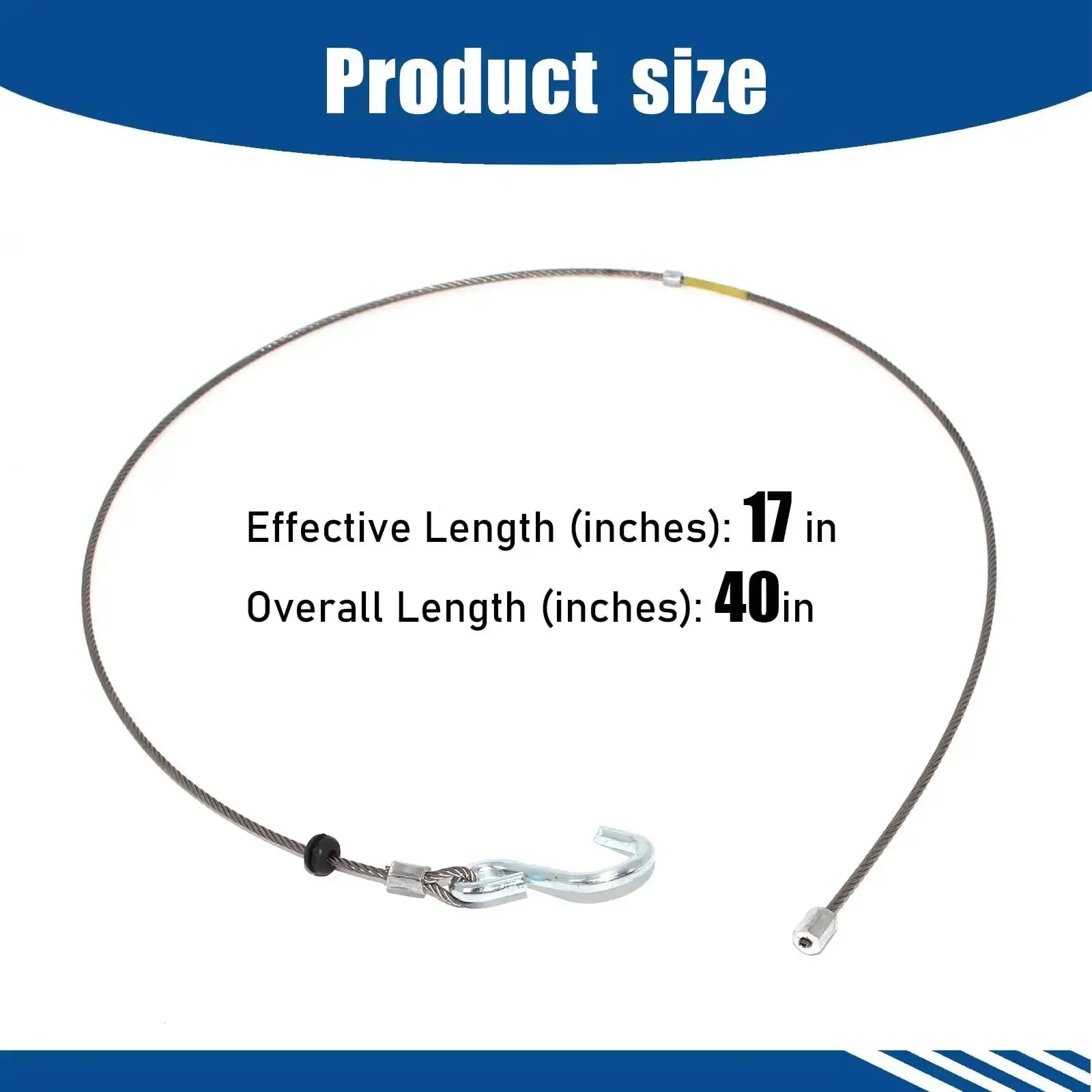 Safety Cable Assembly Replacement For UFP A-60 Disc And Drum Brake Actuators 34370 Compatible, High Quality Trailer Brake Cable, Plug And Play Ready To Install, Premium Replacement Part For A-60 Actuators - Image 4