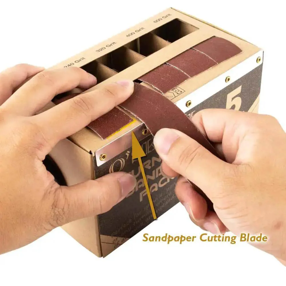 Sanding Strip Kit With Dispenser, 5 Grit Range 150 240 320 400 600 Rolls For Woodturners, Furniture Repair, Woodworking, Metalworking, And Automotive Body Work - Image 8