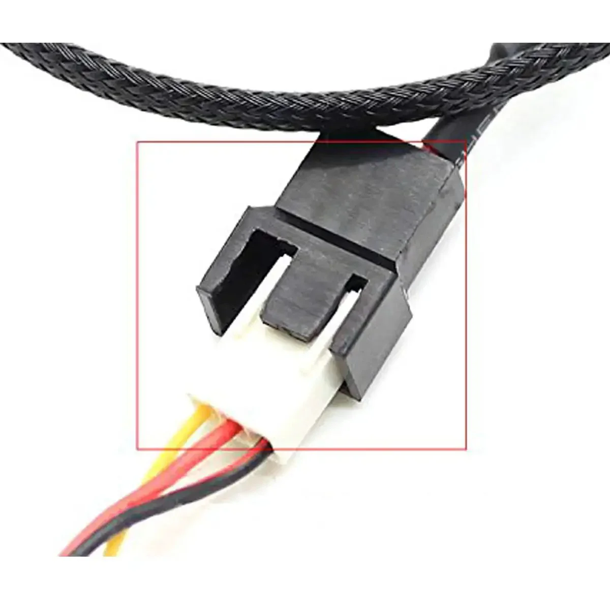 SATA To 3 Pin Or 4 Pin PWM PC Case Fan Power Adapter Cable With 15 Pin SATA Connector Converts 12V Fans To 3 Pin And 4 Pin PWM Ten Point Six Inch Black Sleeved Backwards Compatible - Image 3