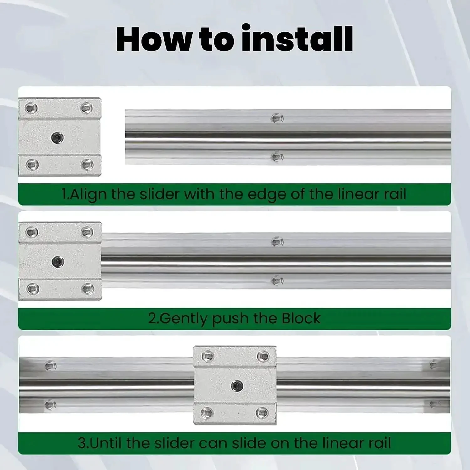 SBR12 Linear Rail Kit 1000mm Two Rails With Four SBR12UU Bearing Blocks And Included Screws Handle And Wrench For DIY CNC Routers Lathes Mills Fully Supported Pro Grade Build Ready For Heavy Duty Automated Machines - Image 3