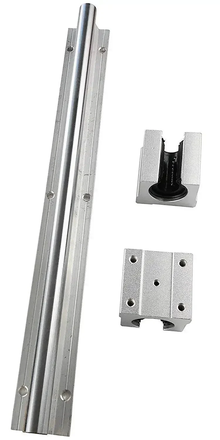 SBR20 350mm Linear Guide Rail With Two SBR20UU Preloaded Blocks For CNC Rigs And 3D Printers 20mm Diameter 45mm Wide 150mm Pitch Smooth Precise Motion And Easy Mount - Image 4