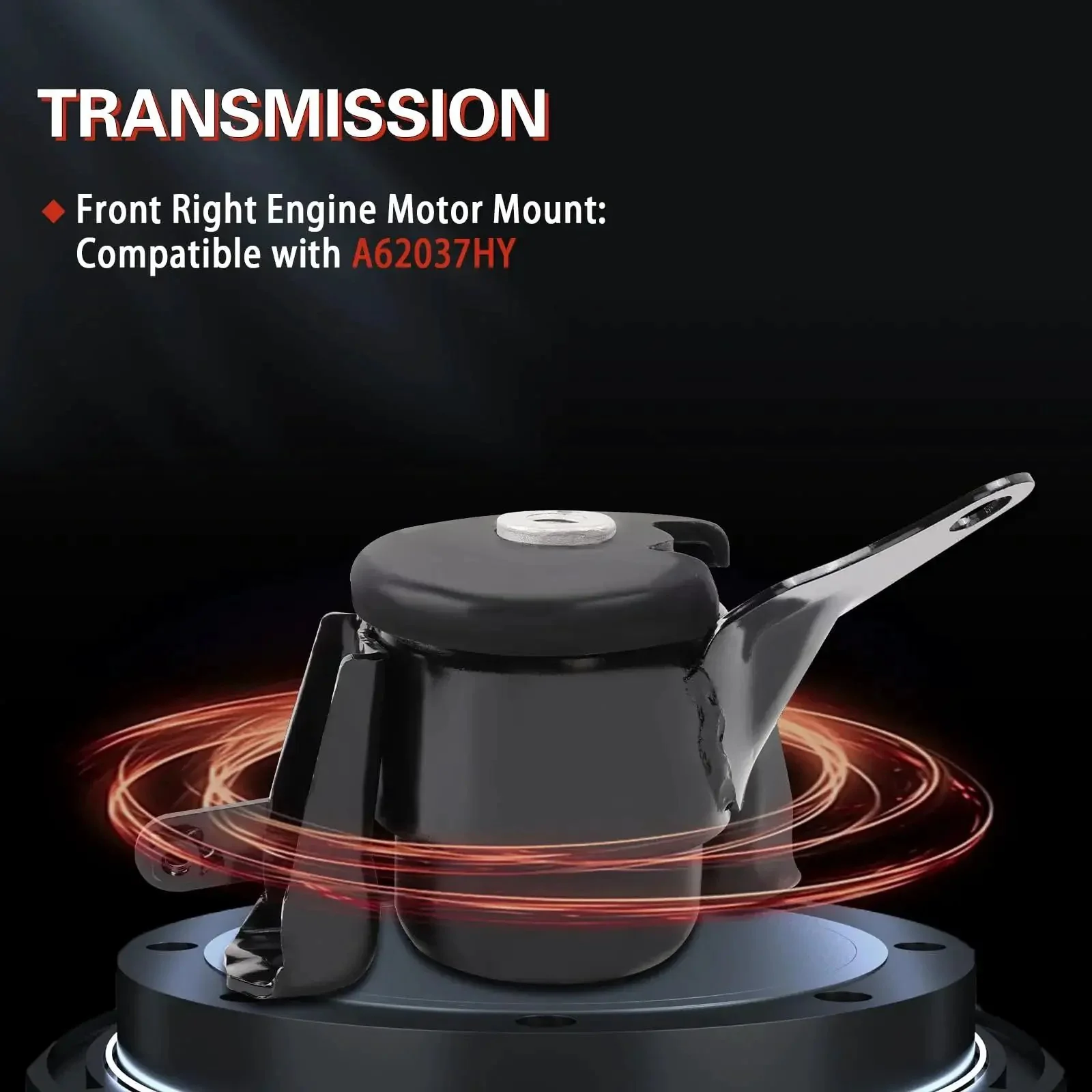 Scion TC Engine And Transmission Mount Kit 2005 2006 2007 2008 2009 2010 2.4L Auto Set Of Four High Strength Steel And Rubber Mounts With Orange Coating For Durable Fitment And Long Life - Image 4