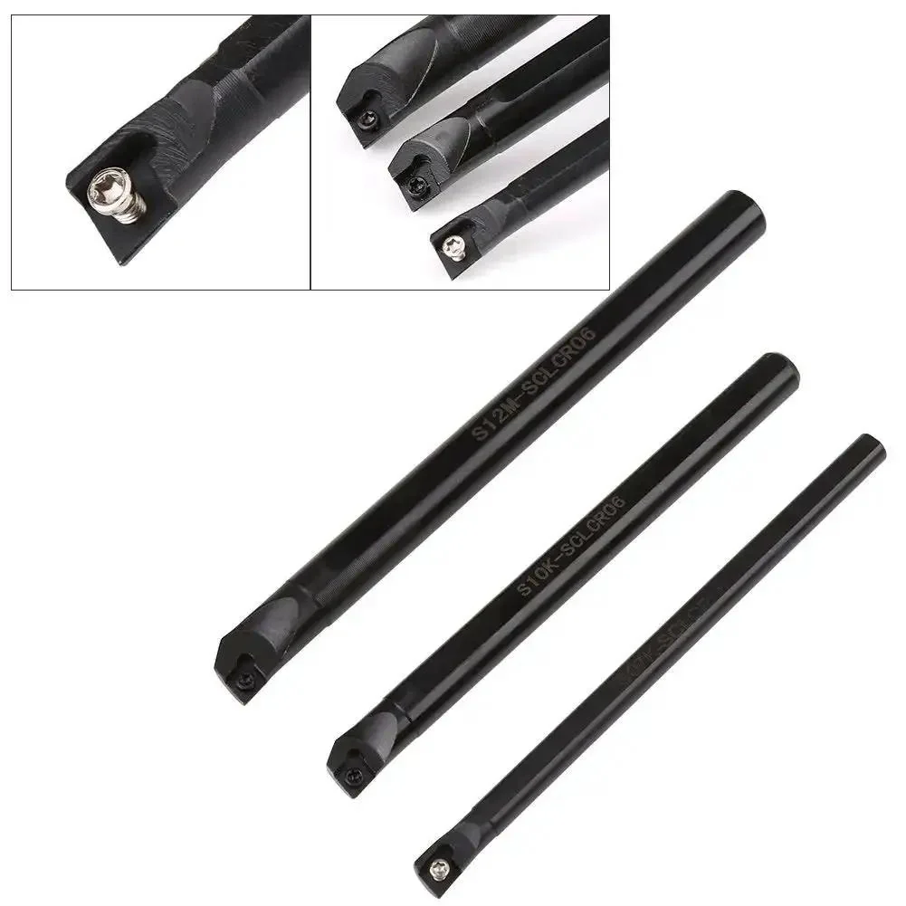 SCLCR Lathe Boring Bar Kit With Internal Turning Tool Holder, 10 CCMT0602 Inserts, 3 Wrenches For CNC Machines SHB Boring Bar, Space Saving, Easy Swap Inserts, Tough, Pro Grade Tooling Set - Image 5