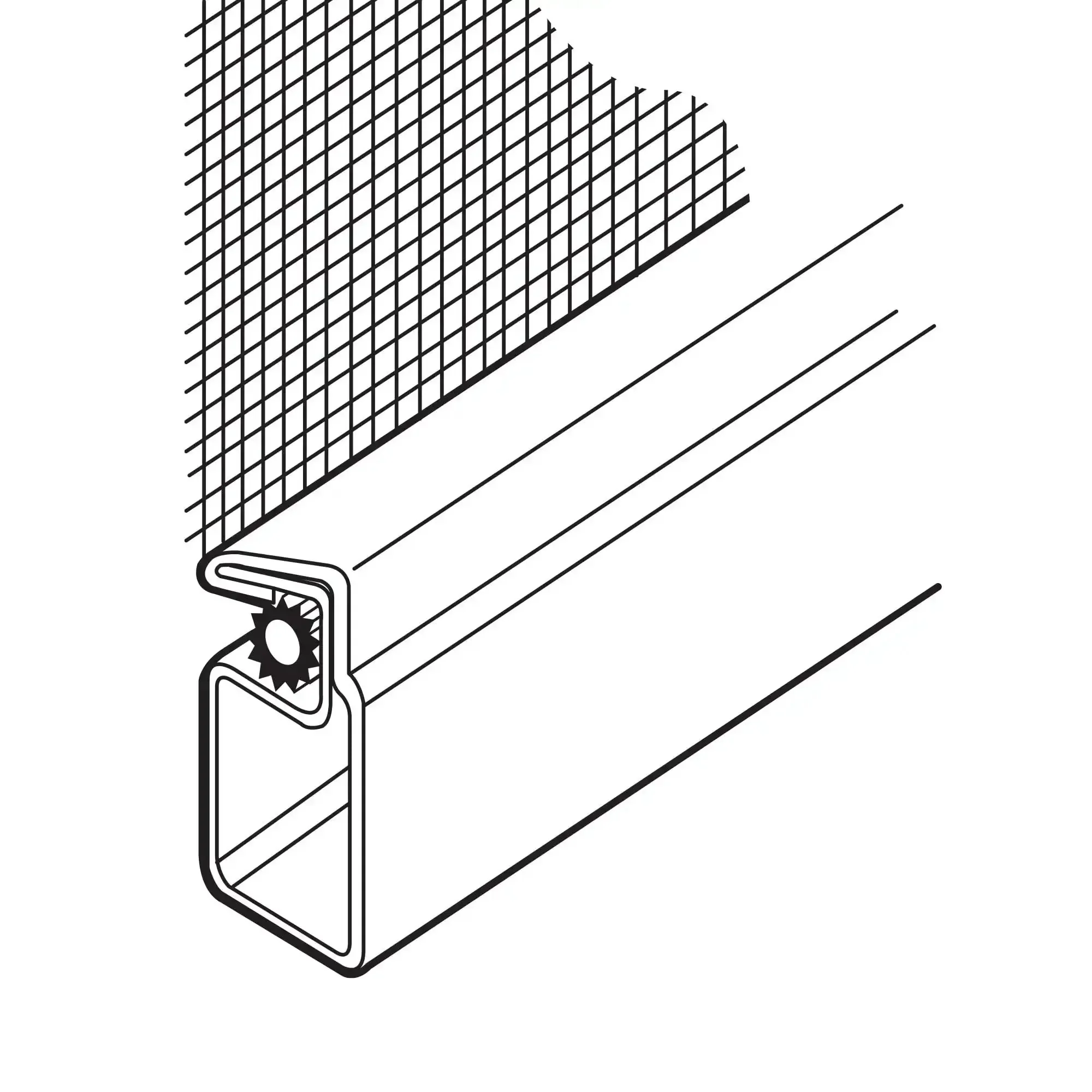 Screen Spline Retainer 0.150 Inch Vinyl Roll Black 250 Feet Long For DIY Window Screen Frames Serrated Hollow Core Spline To Tension And Secure Screen Material 1 Roll Durable Heavy Duty Vinyl For Easy Fit - Image 3