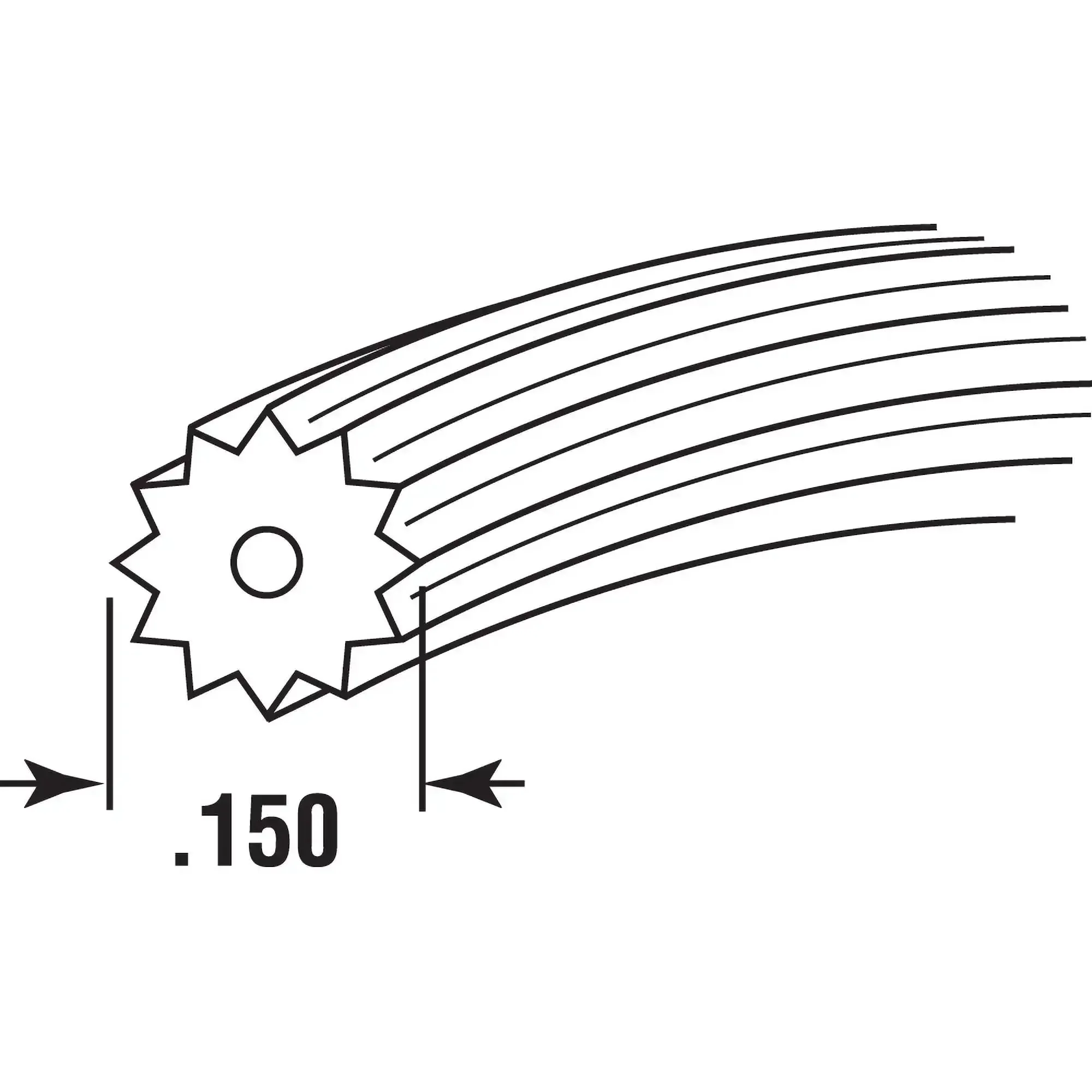Screen Spline Retainer 0.150 Inch Vinyl Roll Black 250 Feet Long For DIY Window Screen Frames Serrated Hollow Core Spline To Tension And Secure Screen Material 1 Roll Durable Heavy Duty Vinyl For Easy Fit - Image 4