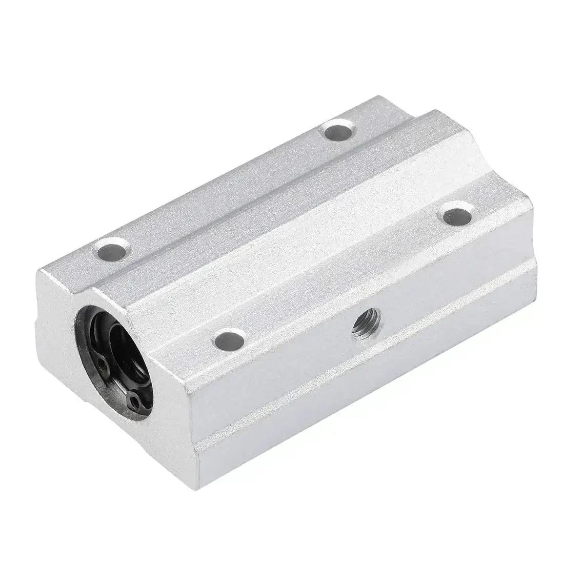 SCS10LUU Linear Ball Bearing Slide Block Unit Extra Long 10Mm Bore Aluminum Housing Low Friction High Precision For Smooth Motion 1 Piece Ideal For CNC Machines Robotics 3D Printers Guide Rails And Precision Linear Motion Systems