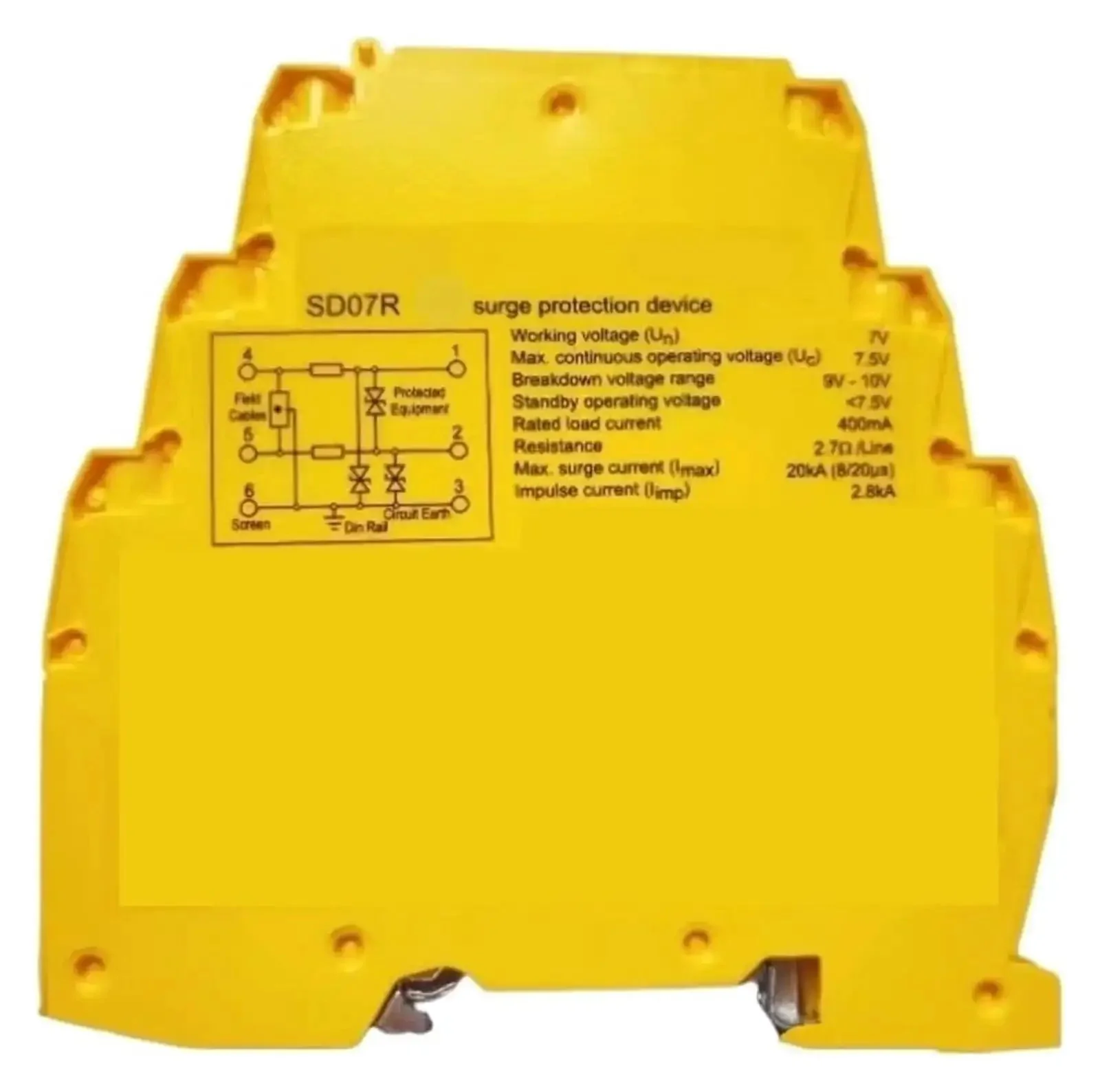 SD07R 20kA Surge Protector For RS422 And RS485 Data Lines With Low Resistance Protection Heavy Duty Industrial Grade Surge Suppression Device For Rock Solid Equipment Performance - Image 2