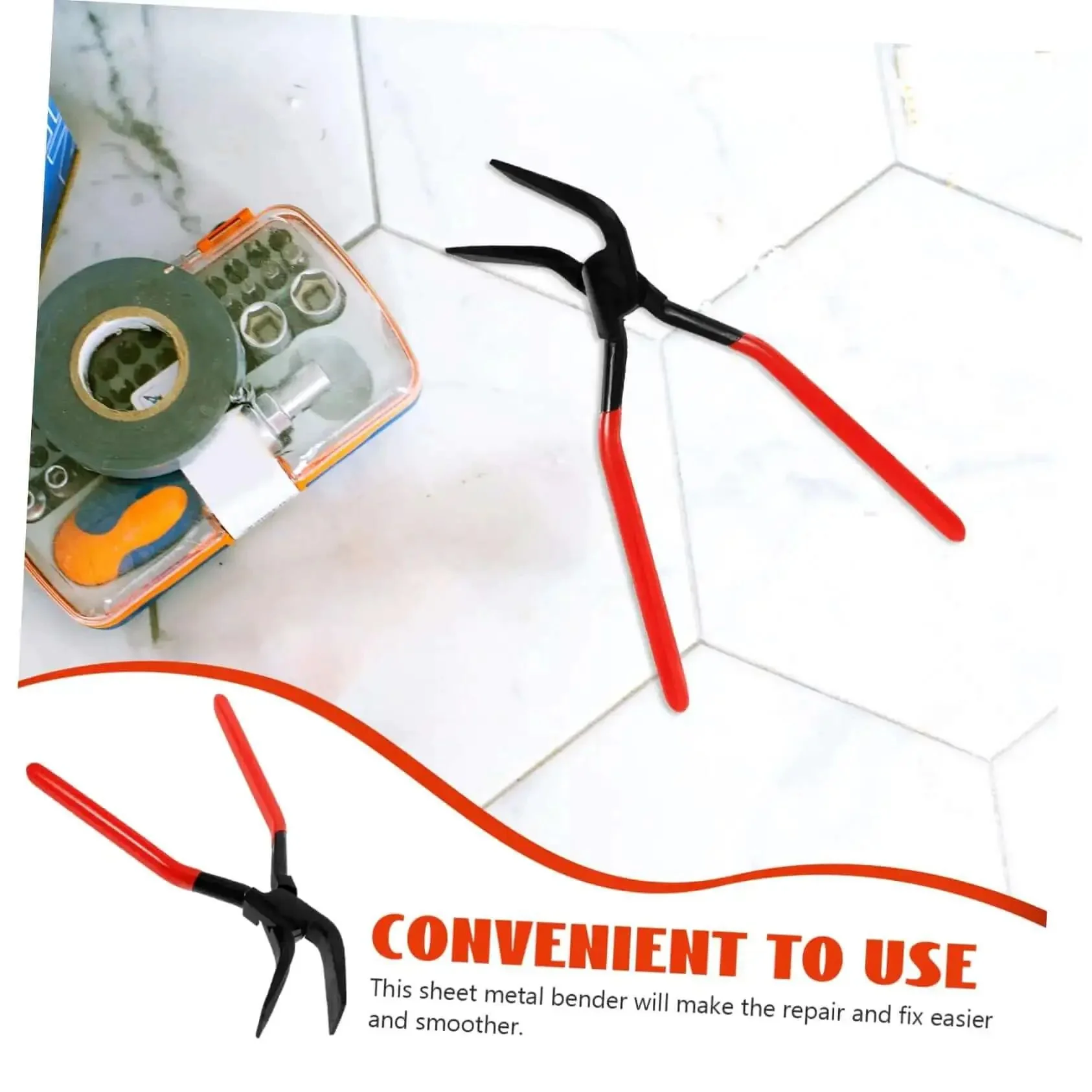 Seam Metal Bender Tool Hand Seamer Pliers For Sheet Metal Bending And Flattening Pro Grade Heavy Duty Pliers For Window And Door Assembly Lightweight DIY Friendly Easy To Use Durable Metalworking Pliers For Precise Bends And Flawless Finishes - Image 8