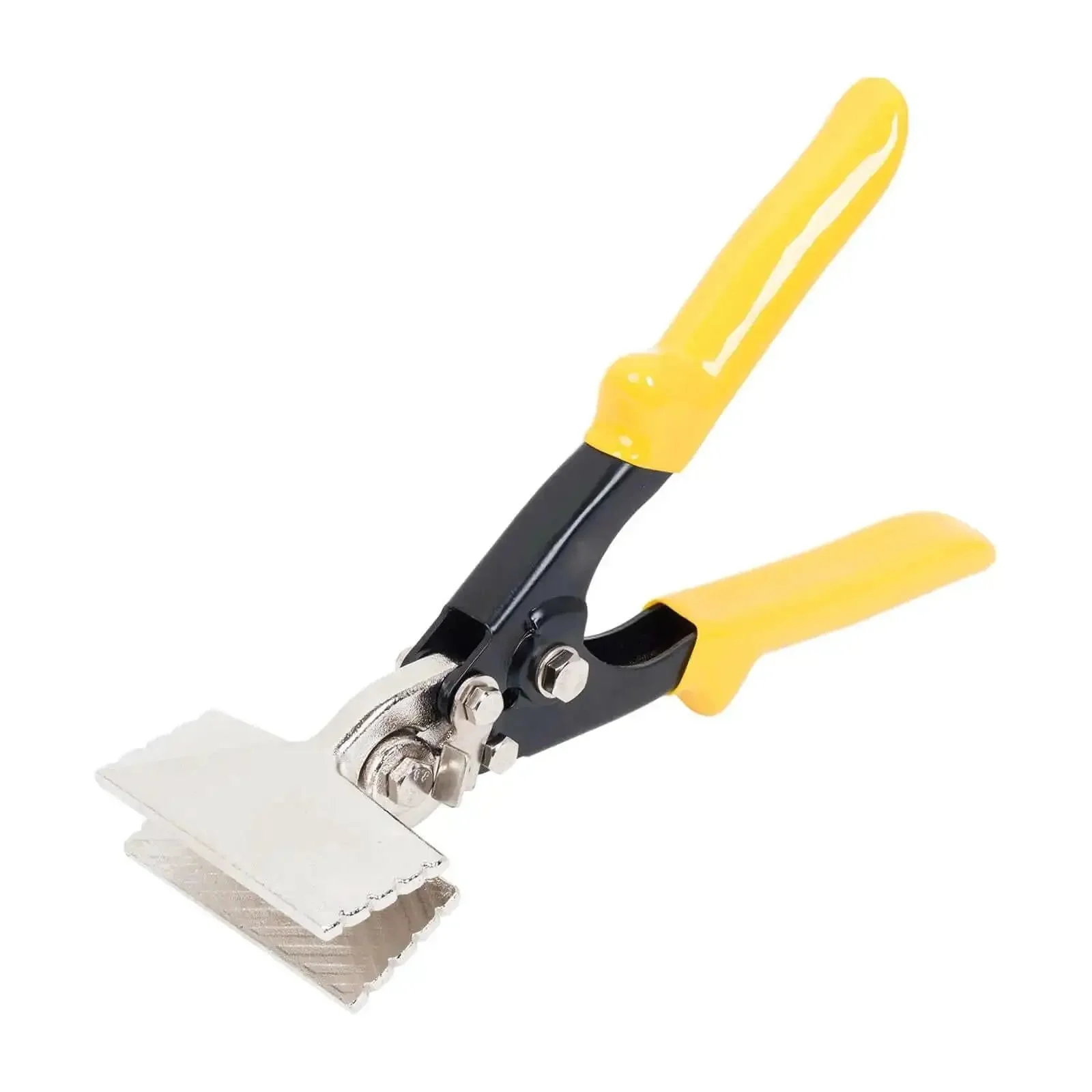 Seamer Tongs Heavy Duty No Slip Handle Manual Metal Bender Tool For Sheet Metal And Edge Sealing Built Tough Durable Carbon Steel With PVC Soft Grip For Renovation And Repair Projects