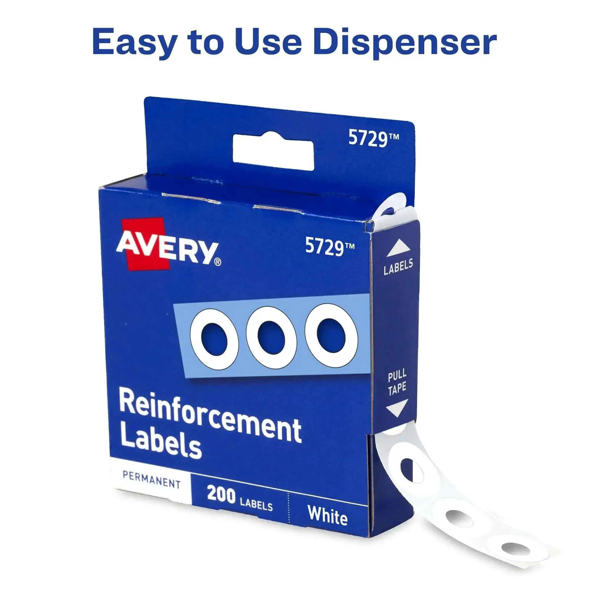 Self-Adhesive 3 Hole Reinforcement Labels For One Quarter Inch Holes White Non Printable Stickers That Actually Hold Up Durable Poly Vinyl Paper Lifesaver Keeps Your Punched Pages Clean And Strong 200 Labels - Image 3