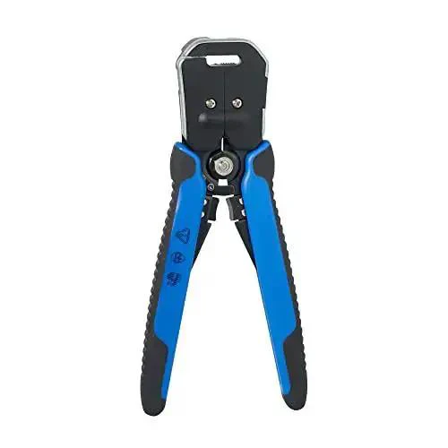 Self-Adjusting Wire Stripper And Cutter, Heavy Duty, Cuts And Strips 10-20 AWG Solid And 12-22 AWG Stranded, Romex 12/2 And 14/3 NM Cable, Adjustable Stopper For Precise Strip Length, Go-To Electrician Tool For Pros - Image 4