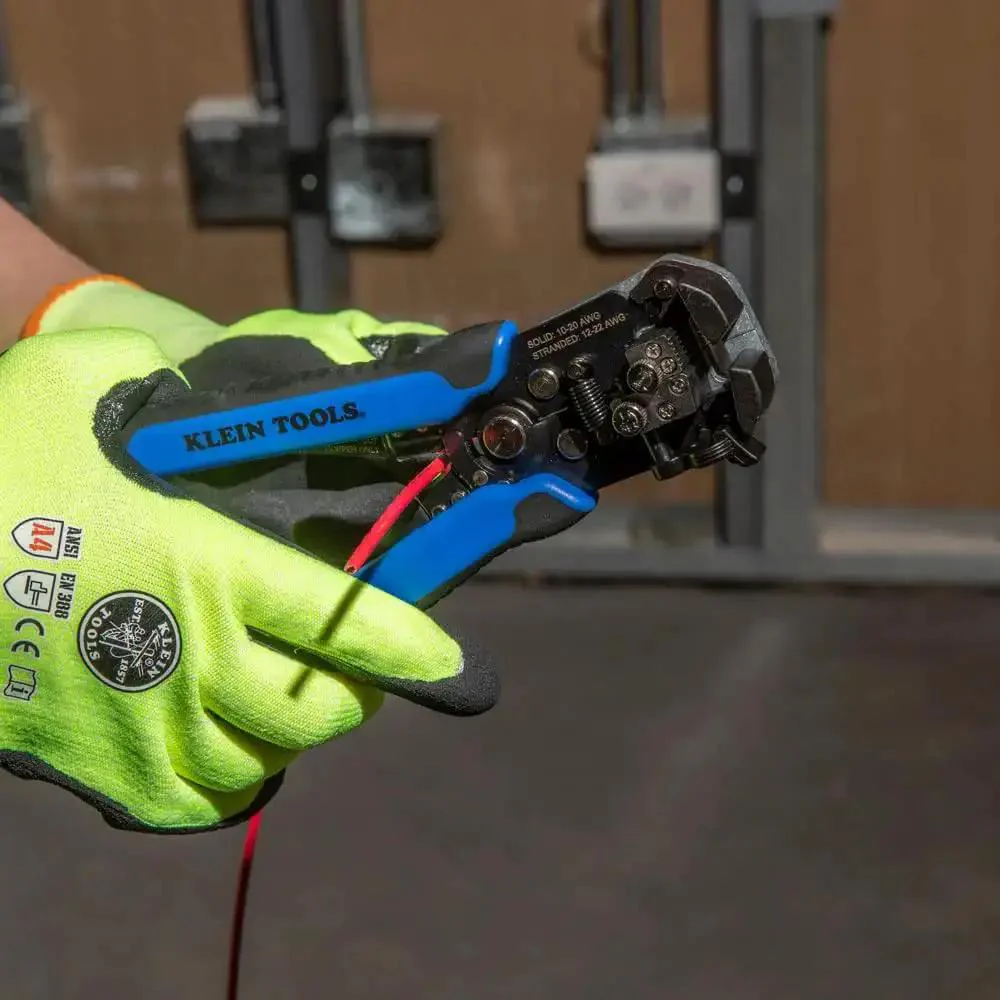 Self-Adjusting Wire Stripper And Cutter, Heavy Duty, Cuts And Strips 10-20 AWG Solid And 12-22 AWG Stranded, Romex 12/2 And 14/3 NM Cable, Adjustable Stopper For Precise Strip Length, Go-To Electrician Tool For Pros - Image 7