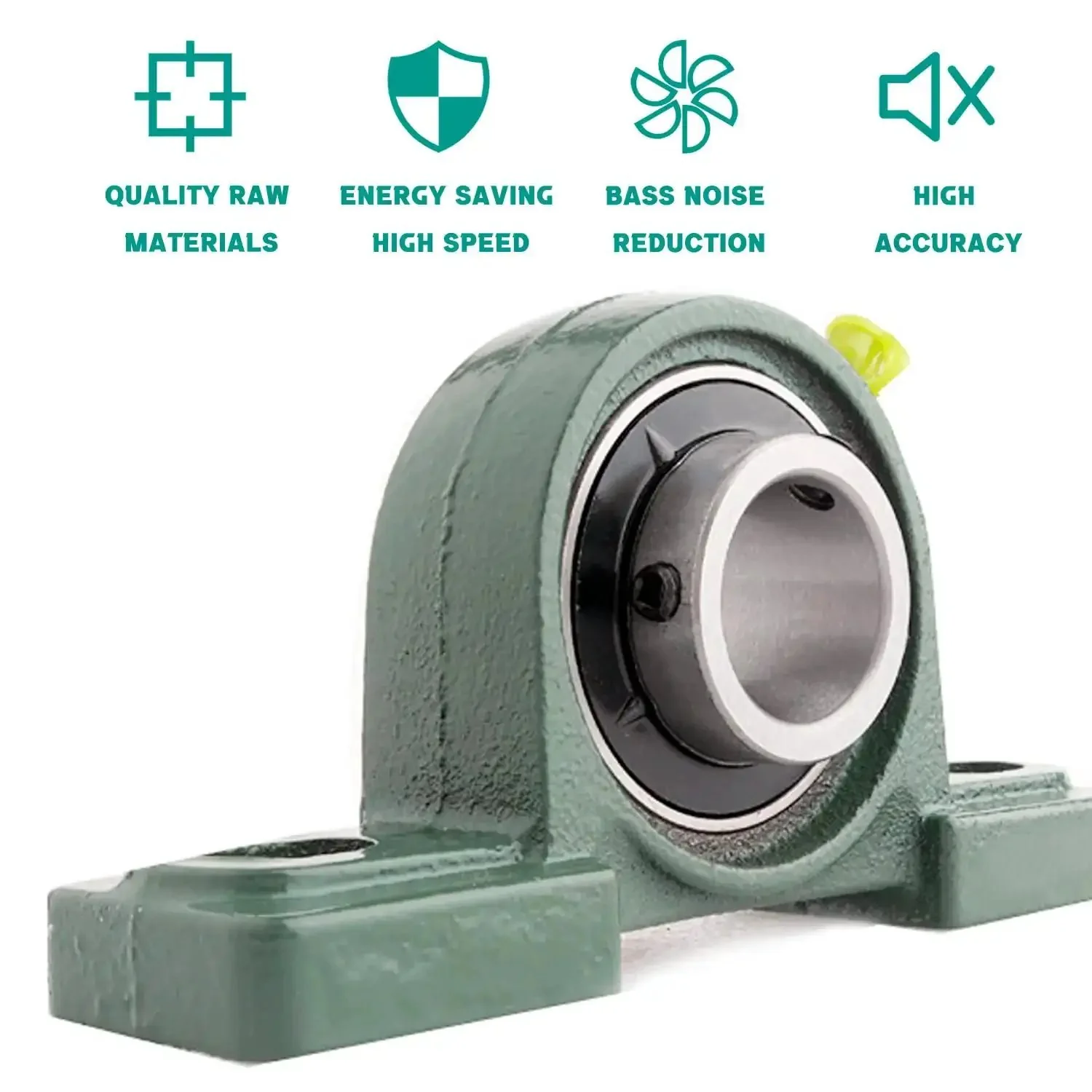 Self Aligning Pillow Block Bearing Kit Four Pack UCP204-12 With Three Quarter Inch Bore Mounted Chrome Steel Bearings For Shaft Support, Easy Fit, Low Friction, Durable Industrial Grade Construction - Image 5