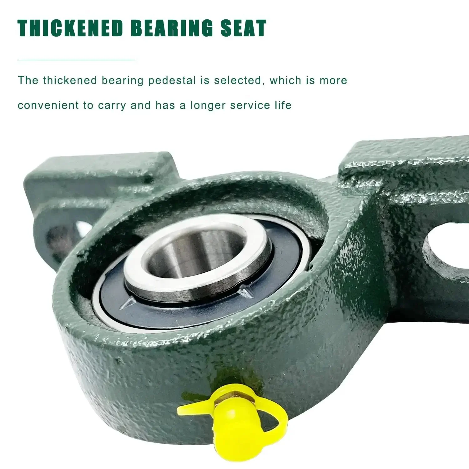 Self Aligning Pillow Block Bearing Kit Four Pack UCP204-12 With Three Quarter Inch Bore Mounted Chrome Steel Bearings For Shaft Support, Easy Fit, Low Friction, Durable Industrial Grade Construction - Image 7