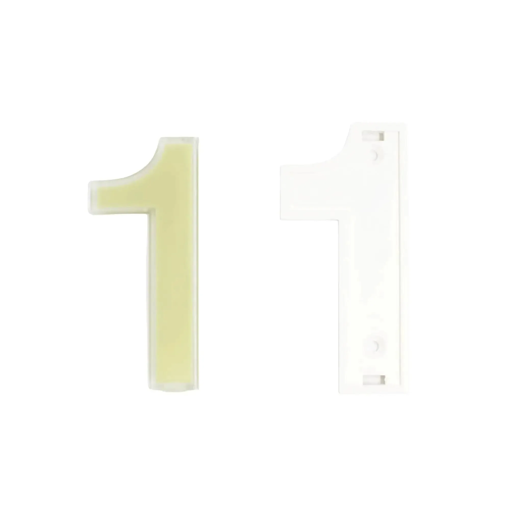 Self-Charging Outdoor Address Number 1 Waterproof Illuminated House Digit No Batteries No Wiring No Solar Panels No Fuss Low Maintenance Durable Resin Back Plate Ideal For Rural Or Low Light Areas - Image 3