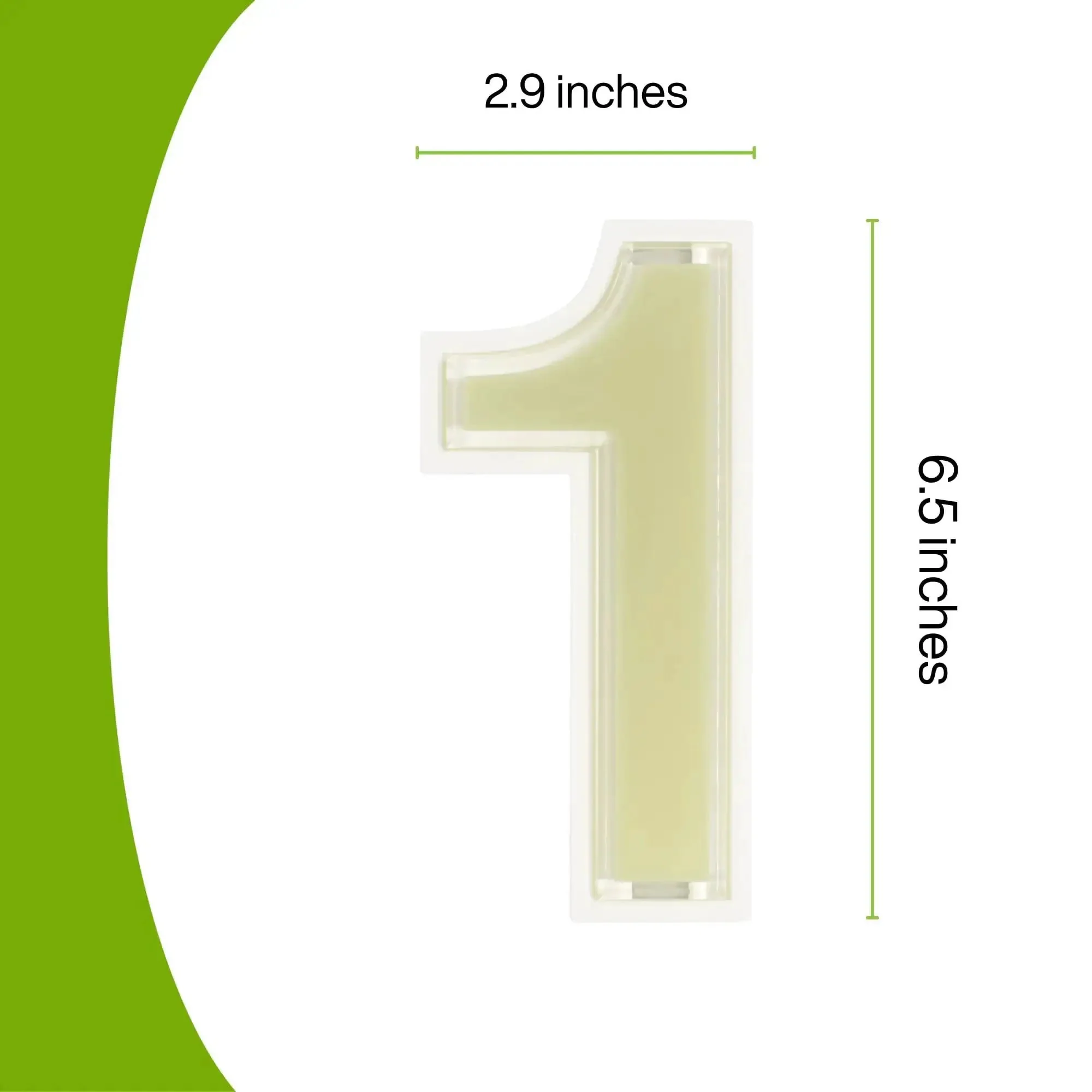 Self-Charging Outdoor Address Number 1 Waterproof Illuminated House Digit No Batteries No Wiring No Solar Panels No Fuss Low Maintenance Durable Resin Back Plate Ideal For Rural Or Low Light Areas - Image 9