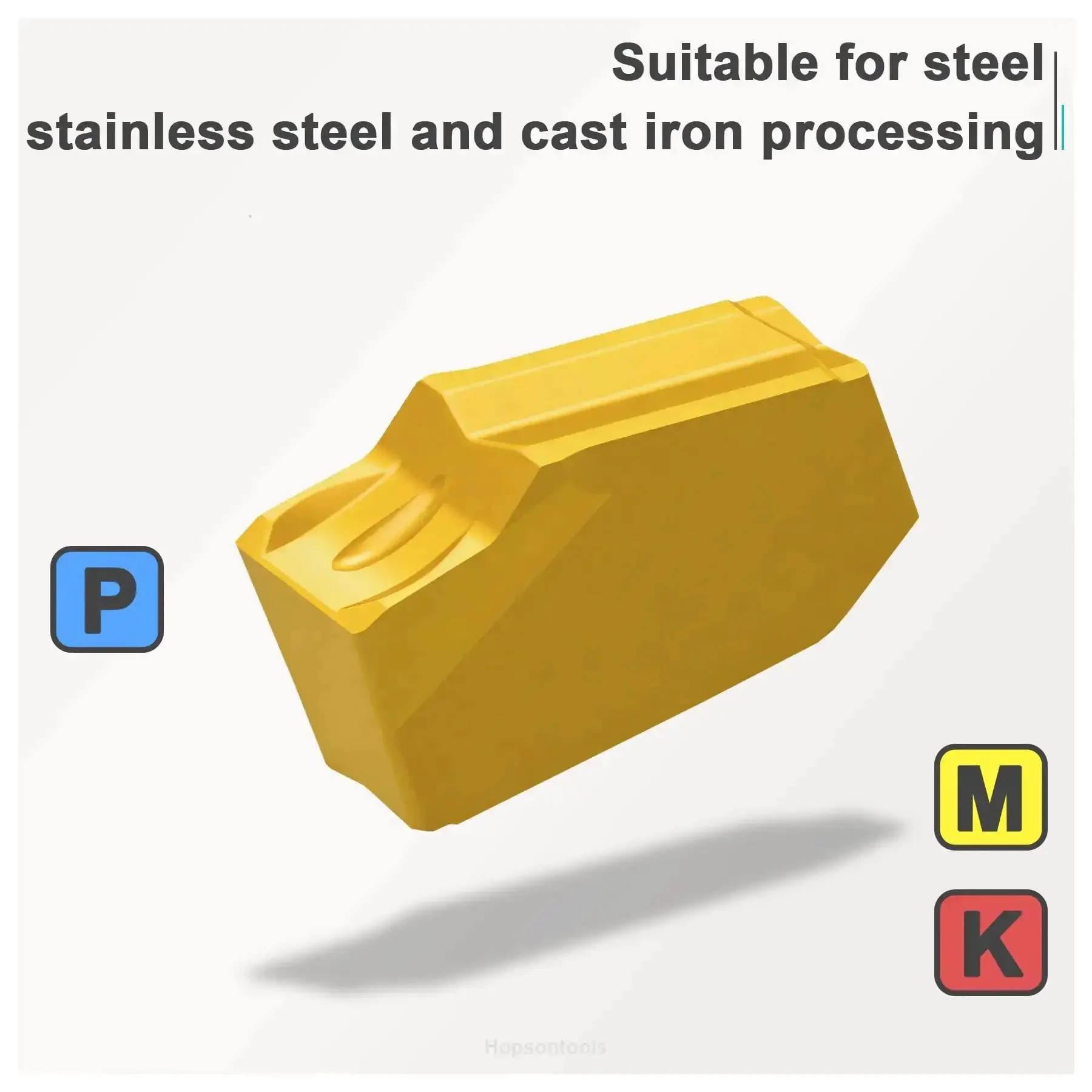 Self Grip Carbide Parting Inserts For CNC Lathe Boss Level Cut Off And Grooving In Steel 0.118 Inch Width 0.079 Inch Radius CVD Yellow Coating Fits SPB326 SPB332 Holders 10 Pieces - Image 6