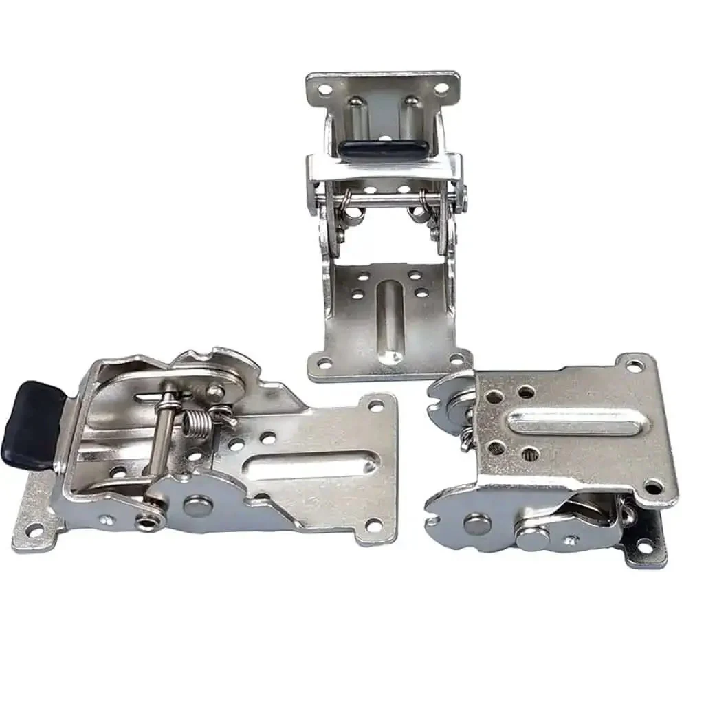 Self Locking Folding Hinges For Tables And Cabinets Silver Super Tough Heavy Duty Easy Install Table Legs And Folding Coffee Table Hardware Durable Cabinet Hinges For Closets Shelves And More