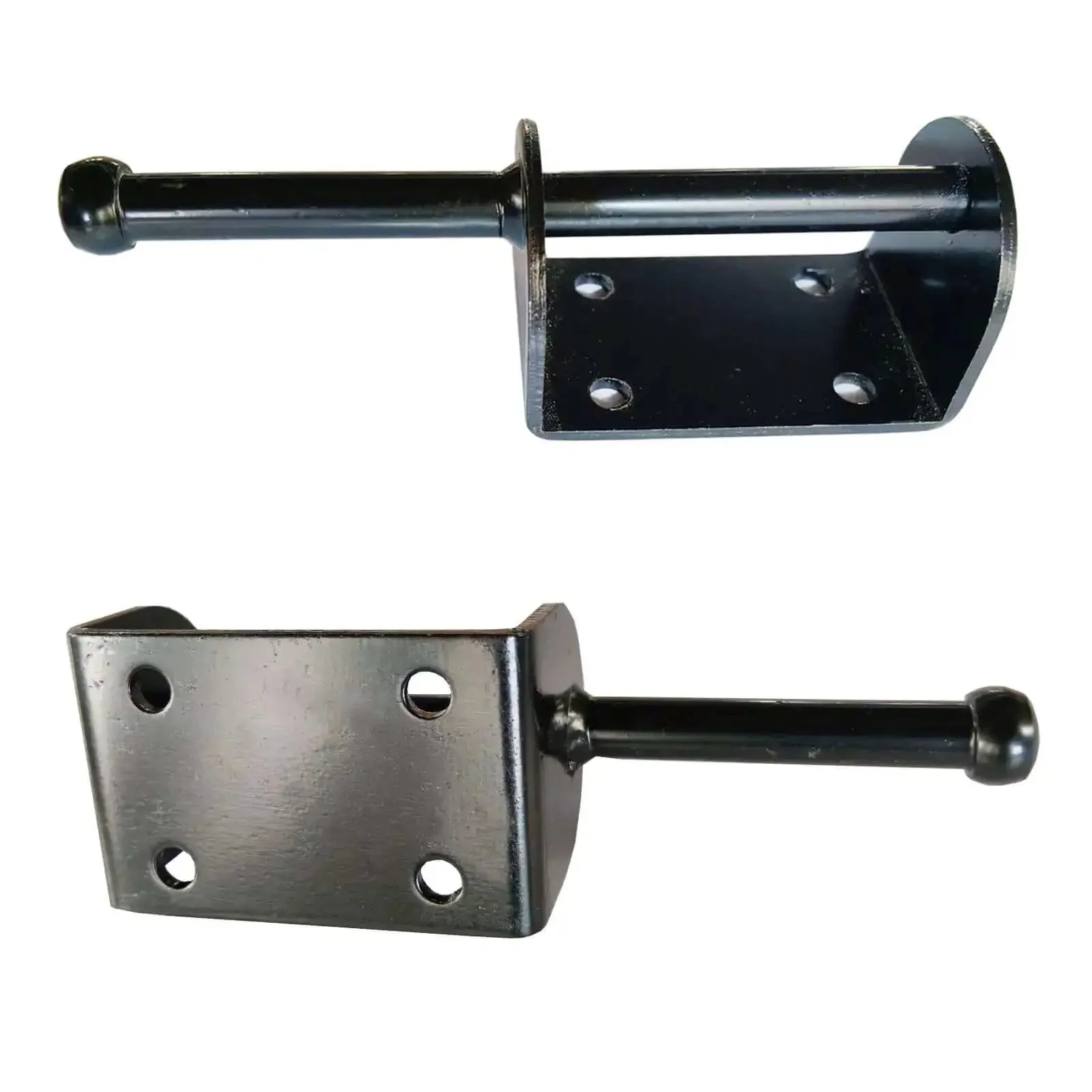 Self Locking Gate Latch For Outdoor Fences In Black Steel With Automatic Gravity Lever Lock Included Fasteners Spring And Cable Pull String Built Tough For Wooden And Metal Gates No Fuss Install Weatherproof Security - Image 3