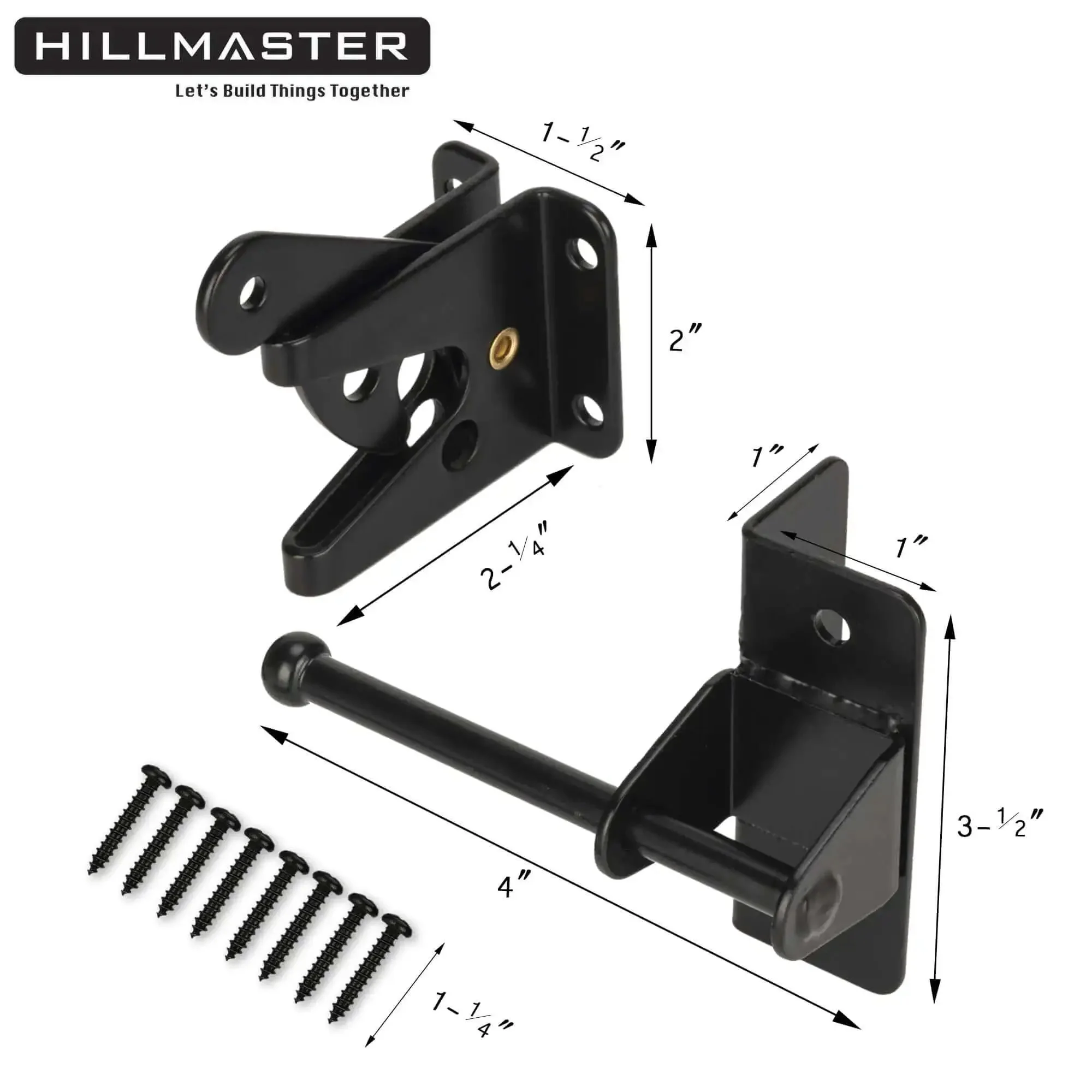 Self Locking Gravity Gate Latch For Wood Fences And Metal Gates Built Tough Heavy Duty Privacy Door Latch For Wood Vinyl And Pool Gates Black Powder Coat Finish Zinc Plated Gate Hardware That Locks Tight - Image 6