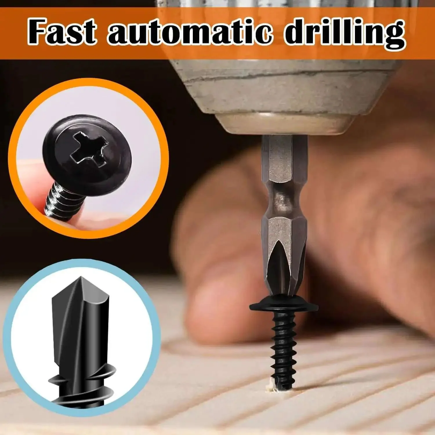 Self Tapping Metal Screws Kit Size Eight In 410 Stainless Steel Black Oxide Truss Head One Half Inch And Three Quarters Inch 100 Count Pro Grade Easy Install No Pre Drill Needed Secure Fastening For Metal Projects - Image 7