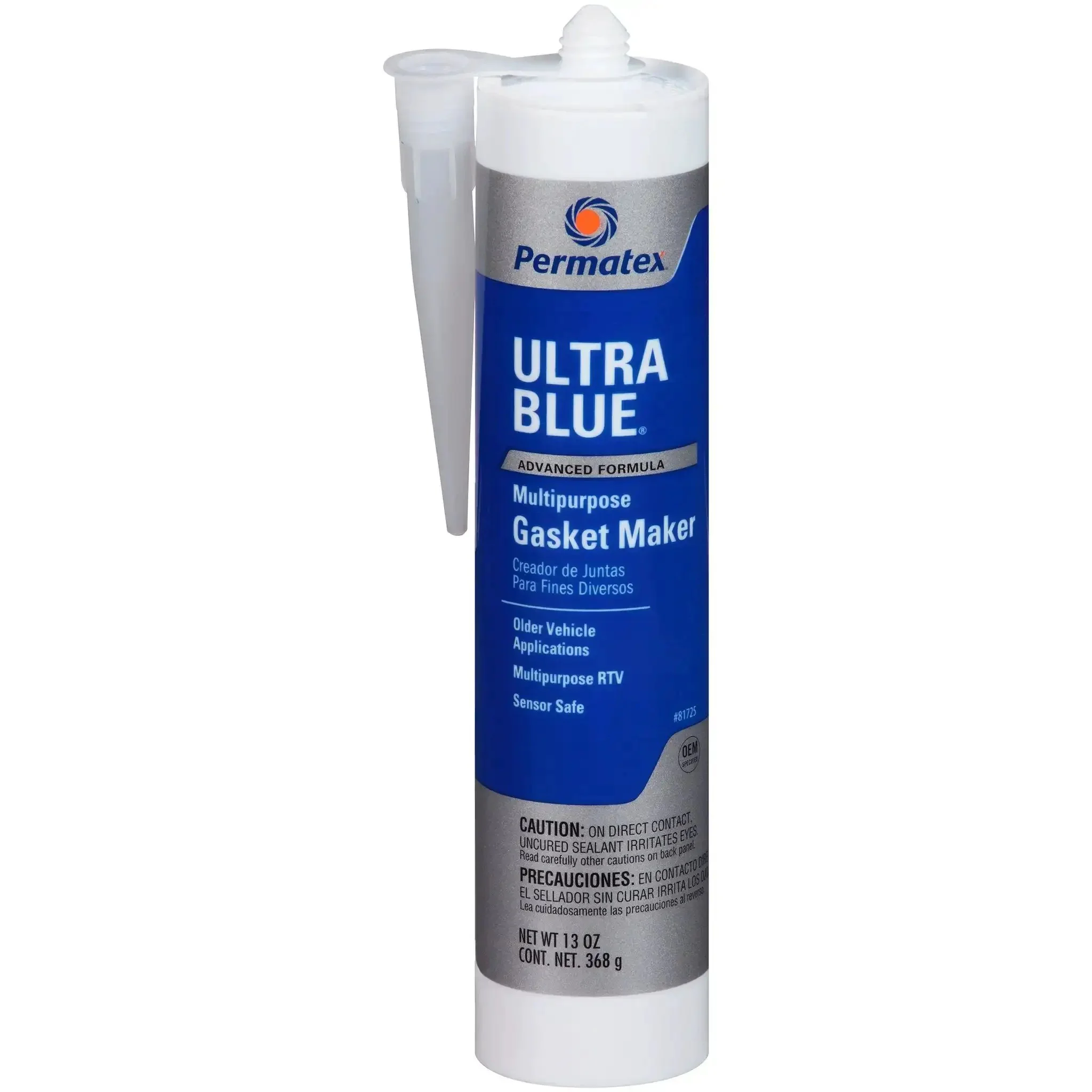 Sensor Safe Ultra Blue RTV Silicone Gasket Maker 13 Oz For Oil Resistant Seals Vibration Ready OEM Spec Low Odor Non Corrosive Sealant With Flexible Formula