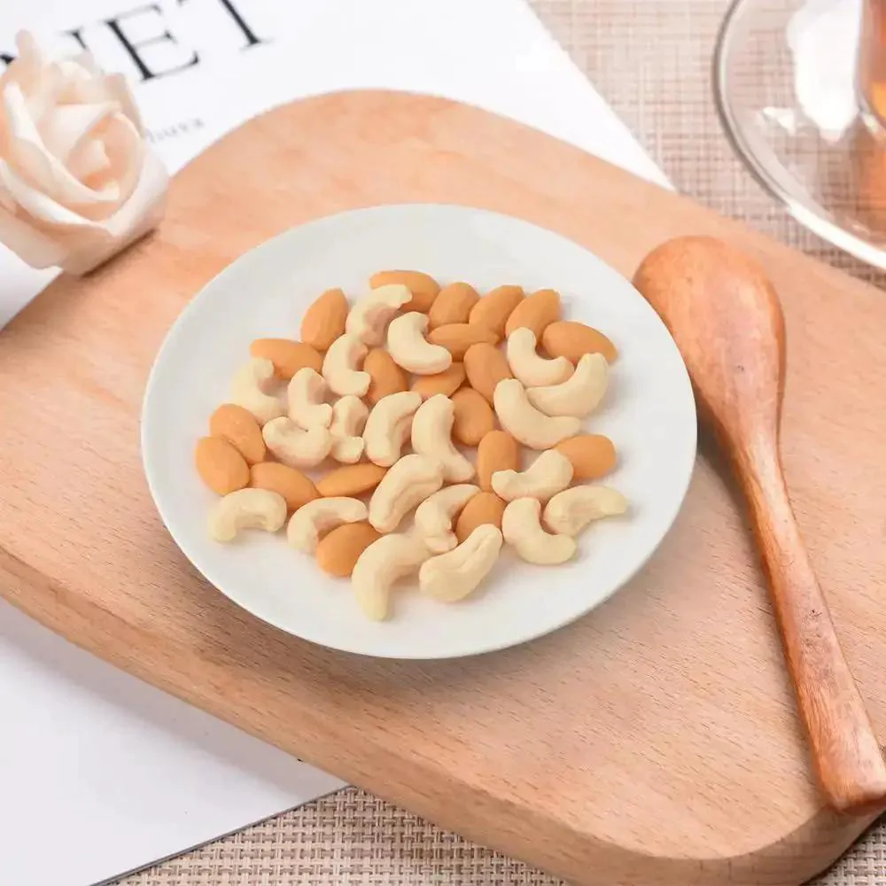 Set Of 100 Realistic Fake Almond And Cashew Nuts For Home Decor And Photography Props One Inch Mini Size Ideal For Kitchen Tables Bars Weddings And Party Displays Great For Decor Displays And Photo Shoots For Your Tabletop Setup - Image 5
