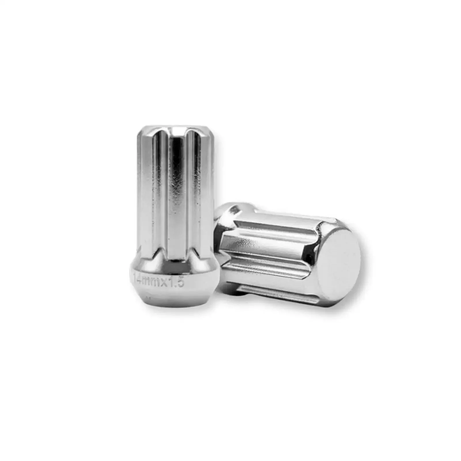 Set of 15 7 Spline Wheel Drive Lug Nuts 14x1.5 Closed End 51mm Long Chrome Finish for Car and Truck Wheels, Durable Steel Hardware, Easy Install, Secure Fit, Verify Seat Type Before Install - Image 2