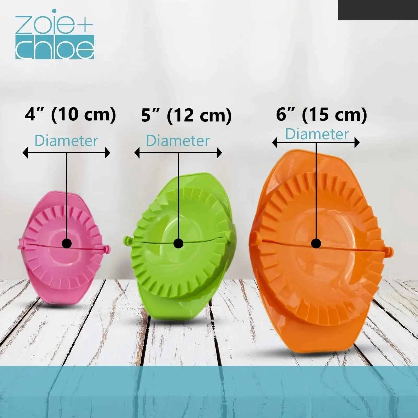 Set Of 3 Dough Press Molds 4 Inch 5 Inch 6 Inch Plastic Pastry Shaper For Dumplings Hand Pies Ravioli Pierogi Turnovers With Crimped Crust Edges Easy To Use Kitchen Gadget For Home Cooks - Image 6