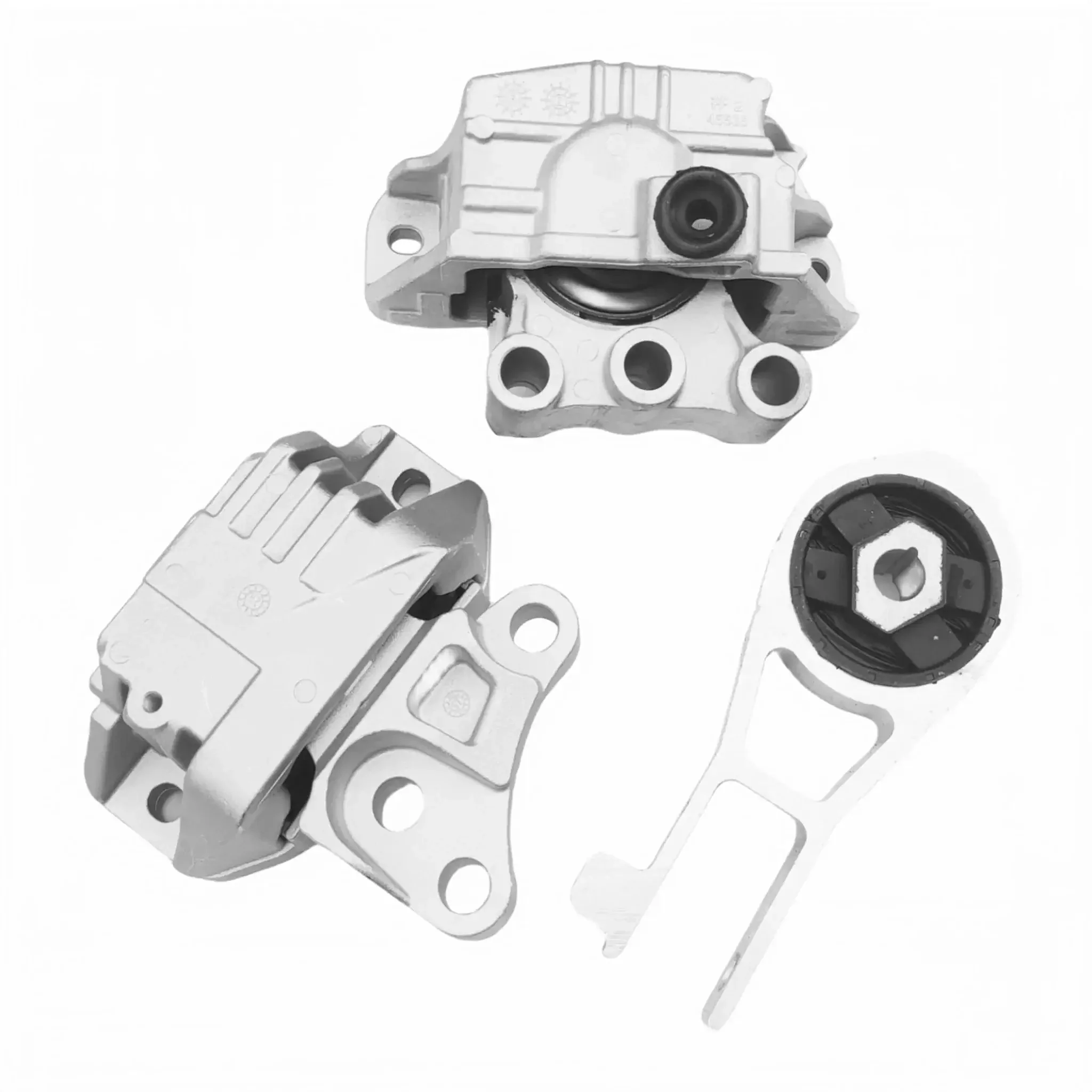 Set of 3 Motor Mounts for Fiat 500X Jeep Renegade Compass and Ram ProMaster City 2.4L 2015 to 2020 Replaces 68363755AA 68278029AA 68258599AA Hydraulic Right Engine Mount Rear Torque Strut Mount and Left Transmission Mount to End Vibration