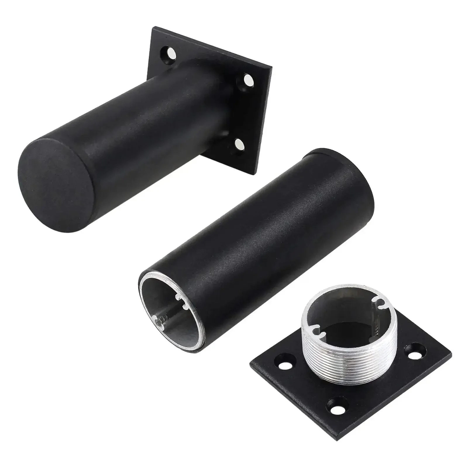 Set Of 4 4 Inch Adjustable Aluminum Furniture Legs With Screws, Beefy Built To Last Round Sofa Feet For Cabinets, Tables, And Shelves, 1.5 Inch Tube Diameter, Height Range 3.9 To 4.5 Inches, Easy Mount And Stable Support - Image 6