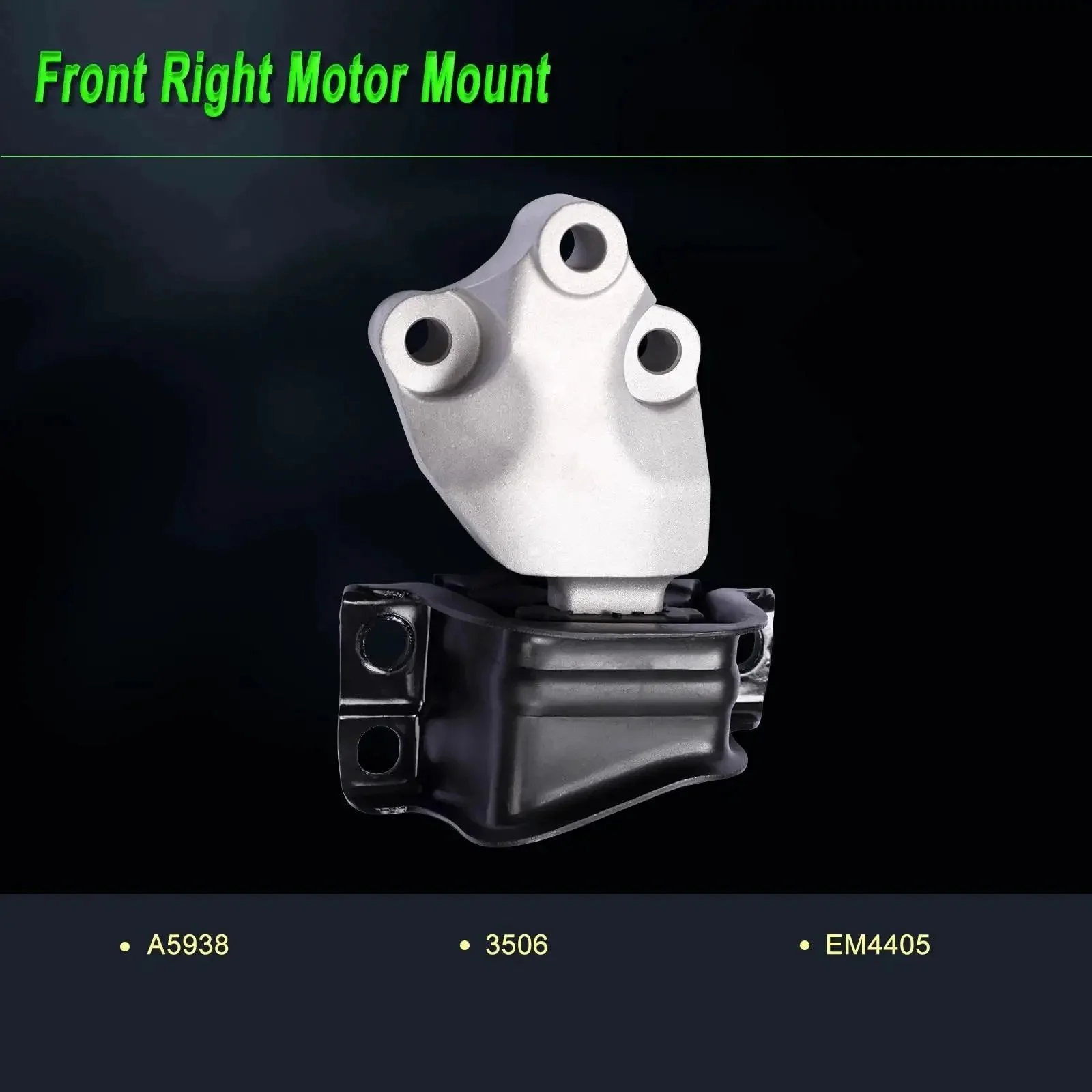 Set Of 4 Heavy Duty Engine Motor Mounts For 2014 2021 Ram ProMaster 1500 2500 3500 3.6L V6 Replacement Parts A5938 A20071 A5879 A20080 68185879AA 68157407AA 68157408AB 68264483AA - Image 5