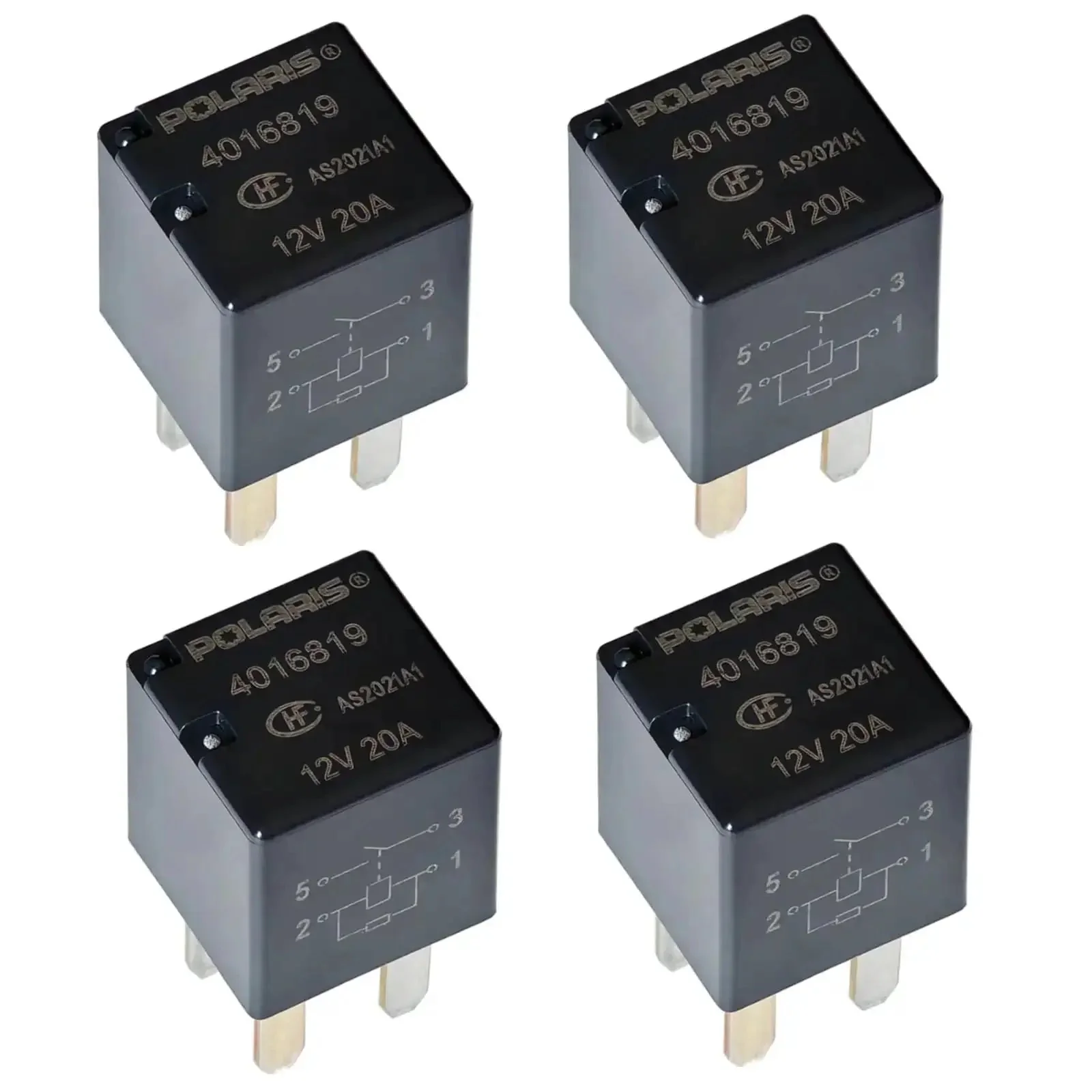 Set Of 4 Ultra Micro ISO Automotive Relays 12V DC 20A 4 Pin Tiny Yet Mighty Relay For Automotive Power Windows And Lighting General Purpose OEM 4016819 Compatible