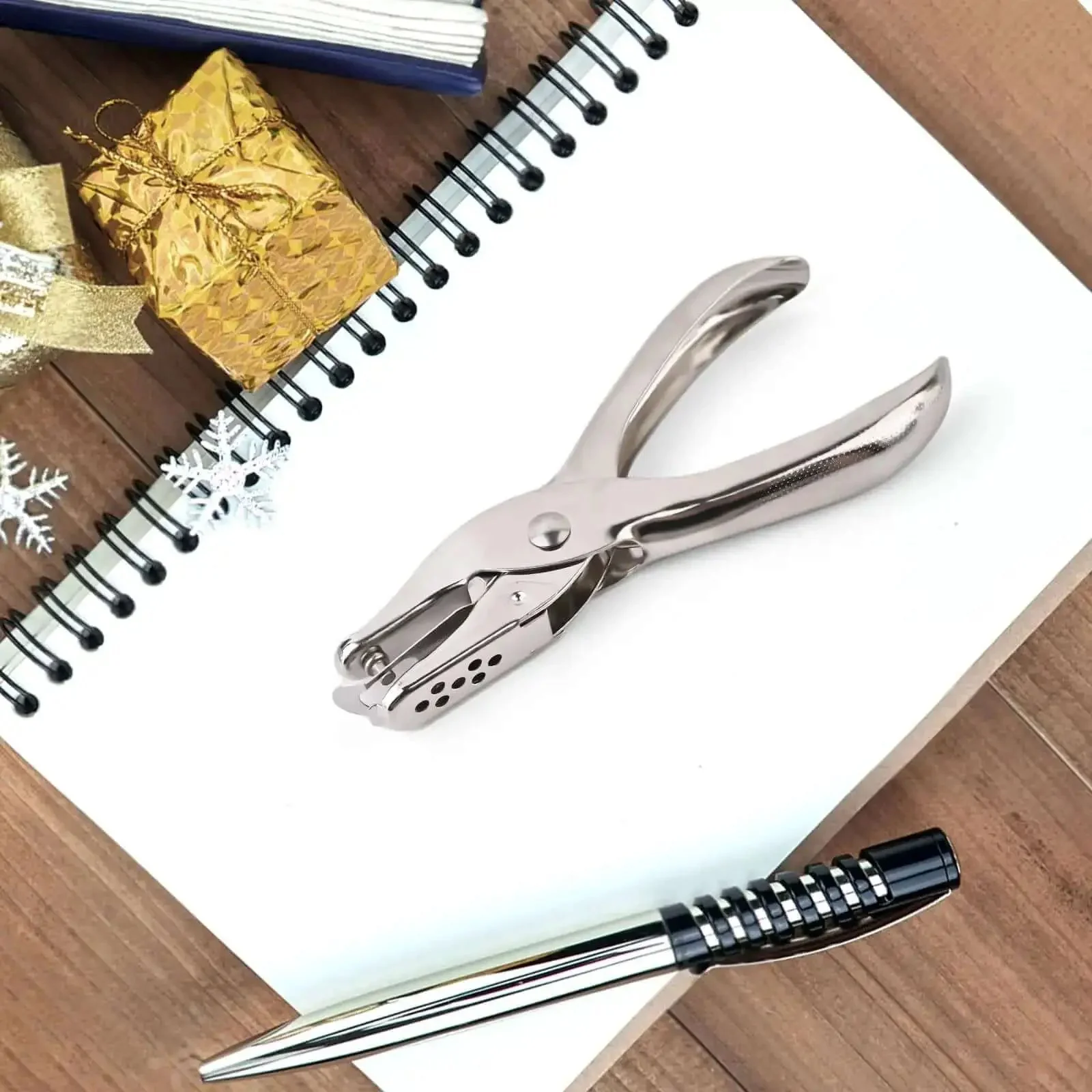 Seventeen Piece One Eighth Inch Circle Hole Punch Set For Office School Home DIY Crafts Greeting Cards Scrapbooks And Paper Projects Durable Metal Construction Great For Craft Lovers And Classroom Use - Image 2