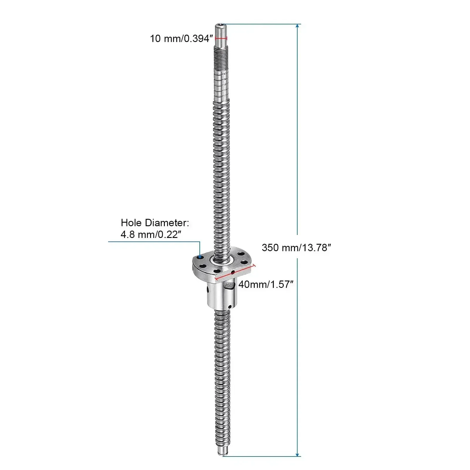 SFU1204 Ball Screw Kit 12mm Dia 4mm Lead 350mm Long With Ball Screw Nut Anti Backlash End Machining For BK BF12 CNC Machines Heavy Duty Rock Solid Precision Drive - Image 6