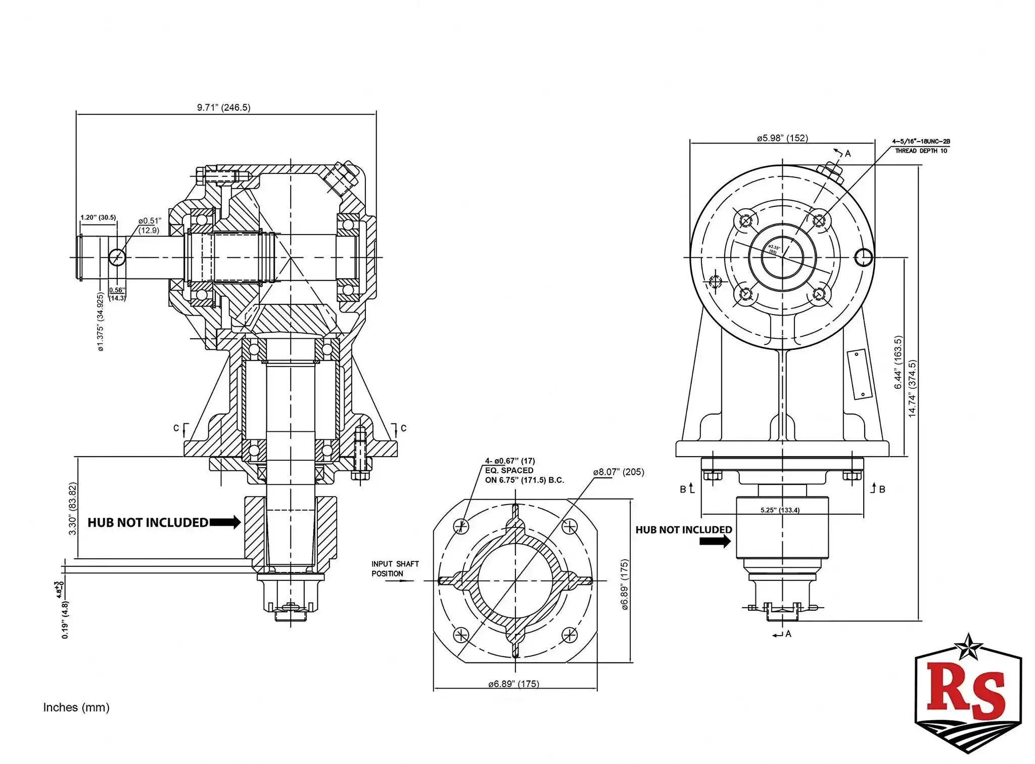 Shear Bolt Gearbox Beefed Up 35 to 45HP Rotary Replacement Kit For Omni Gear RC30 With 5 Extra Shear Bolts Lubricant Not Included Fits Most Light Duty Rotary Cutters Including RD5 RD6 RZ160 RZ60 Razorback BH4 BH5 BH6 And BMB - Image 7
