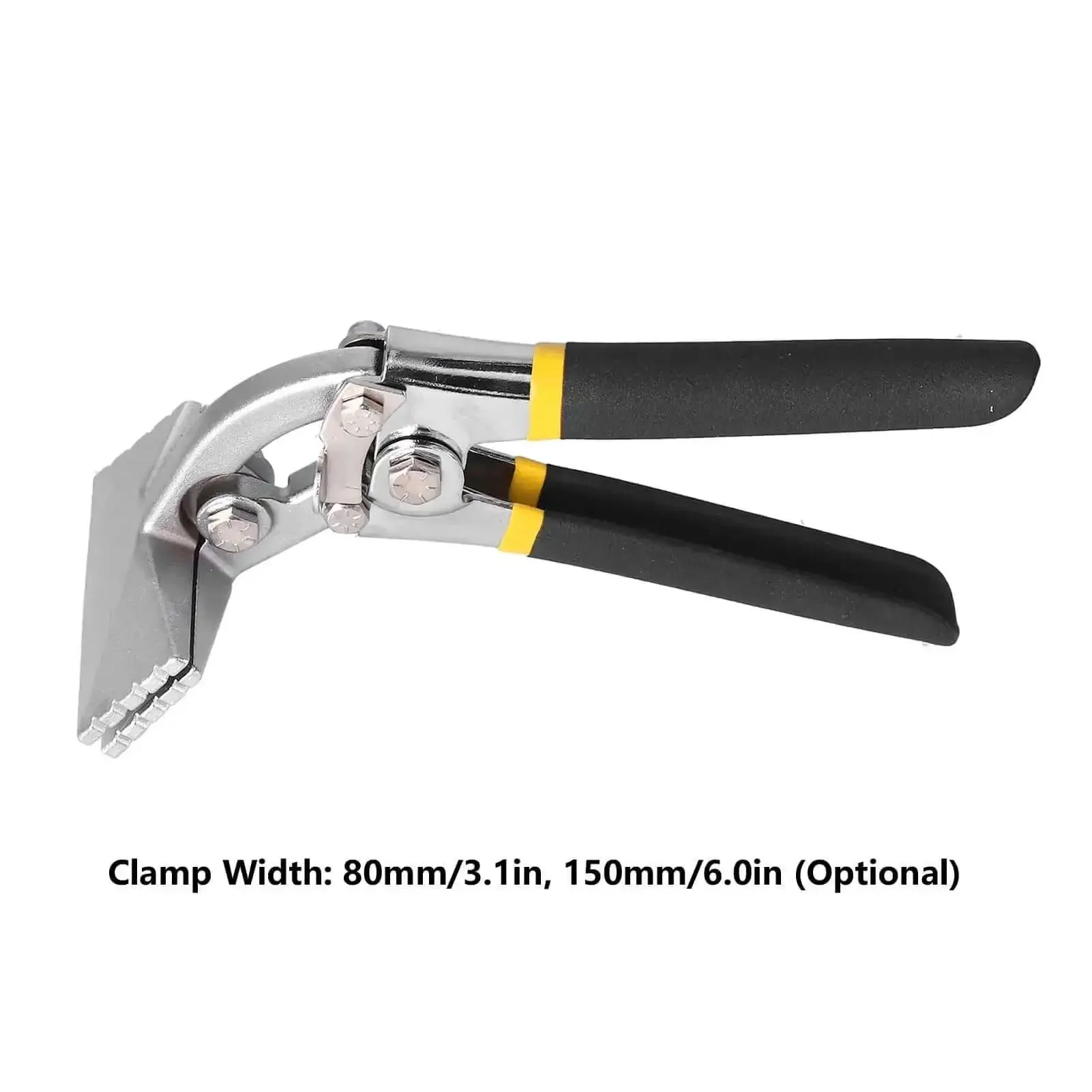 Sheet Metal Bender And Hand Seamer Pliers Alloy Steel Metal Bending Pliers For Bending Seaming And Flattening Metal 80mm Bent Type Heavy Duty Portable Crafting Tool For Ductwork Roofing And Sheet Metal Work - Image 3