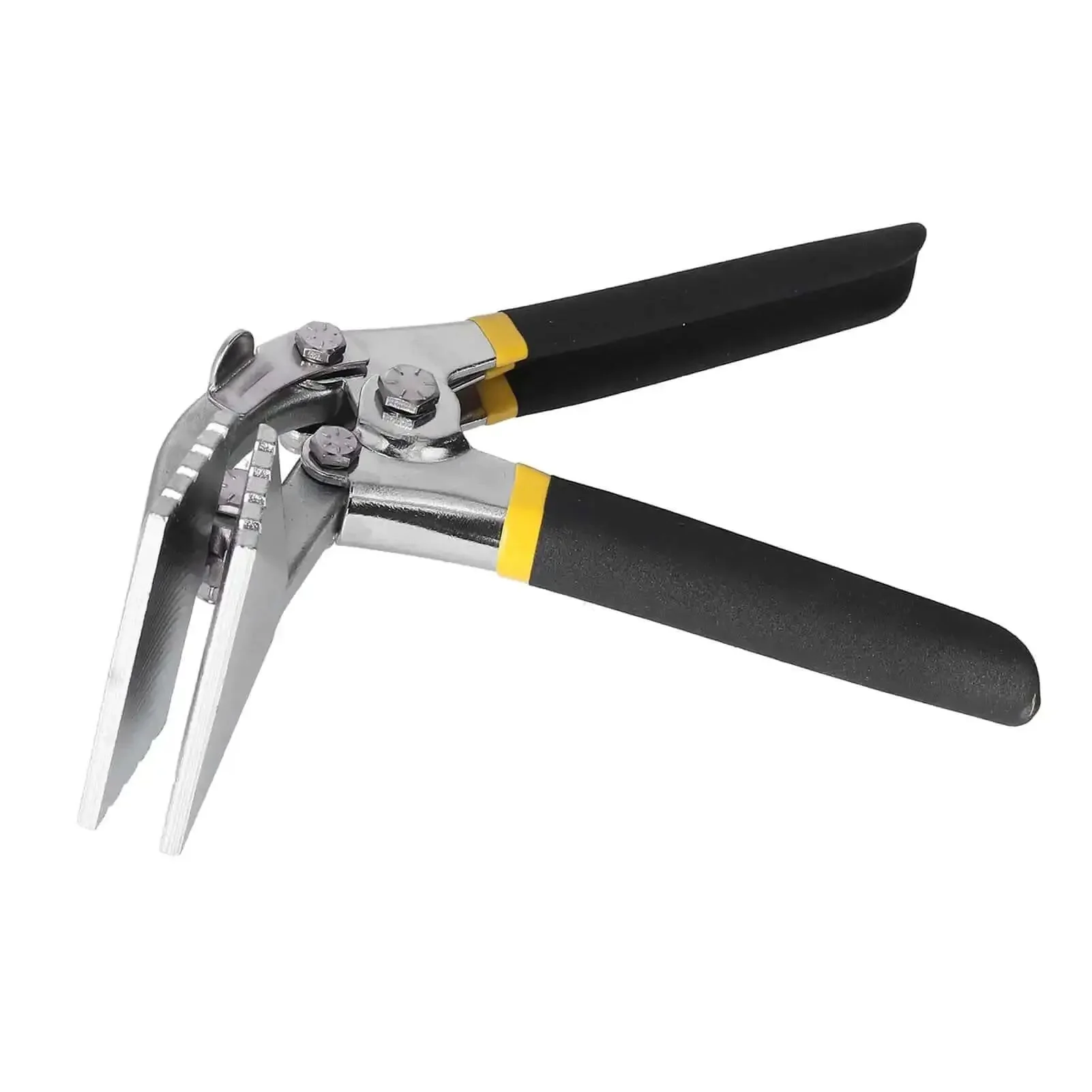 Sheet Metal Bender And Hand Seamer Pliers Alloy Steel Metal Bending Pliers For Bending Seaming And Flattening Metal 80mm Bent Type Heavy Duty Portable Crafting Tool For Ductwork Roofing And Sheet Metal Work - Image 4