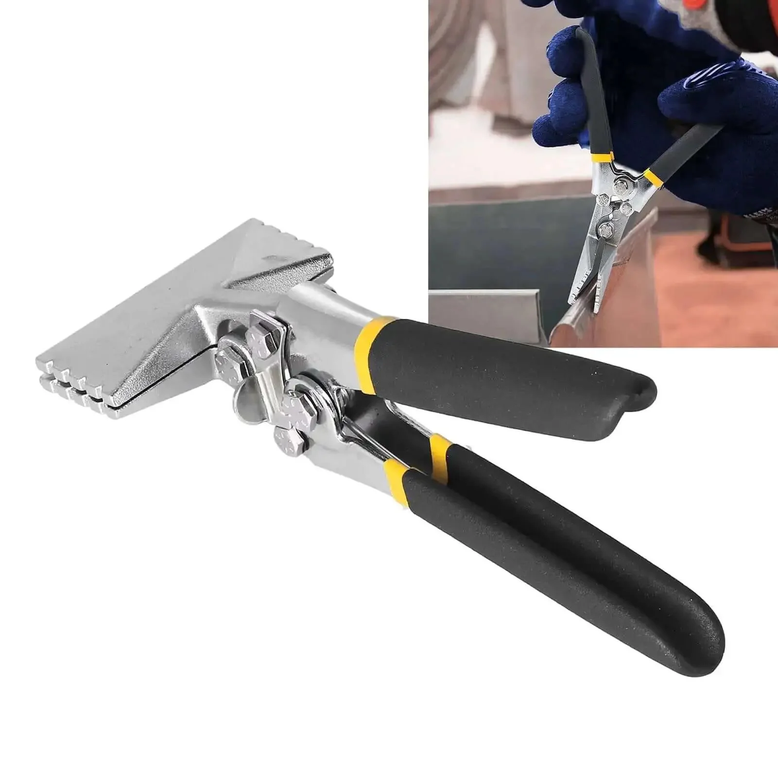 Sheet Metal Bender Hand Seamer Pliers Alloy Steel For Bending Seaming And Flattening Metal 80MM Straight Style Built Tough Pro Grade Heavy Duty Tool For Metalworking Compact Portable Easy Carry - Image 3