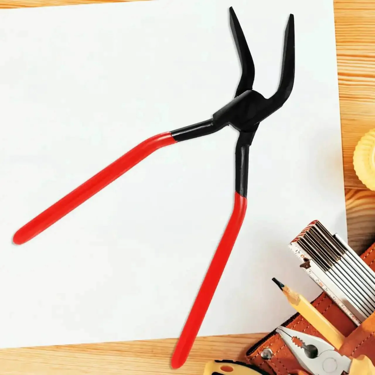 Sheet Metal Bender Pliers 10.23 Inch Folding Edge Hand Seamers With Built In Lock For Metalworking, Roofing And Light Keel Construction Pro Grade Heavy Duty Lightweight Ergonomic Design For Safe Storage And Easy Portable Use - Image 6