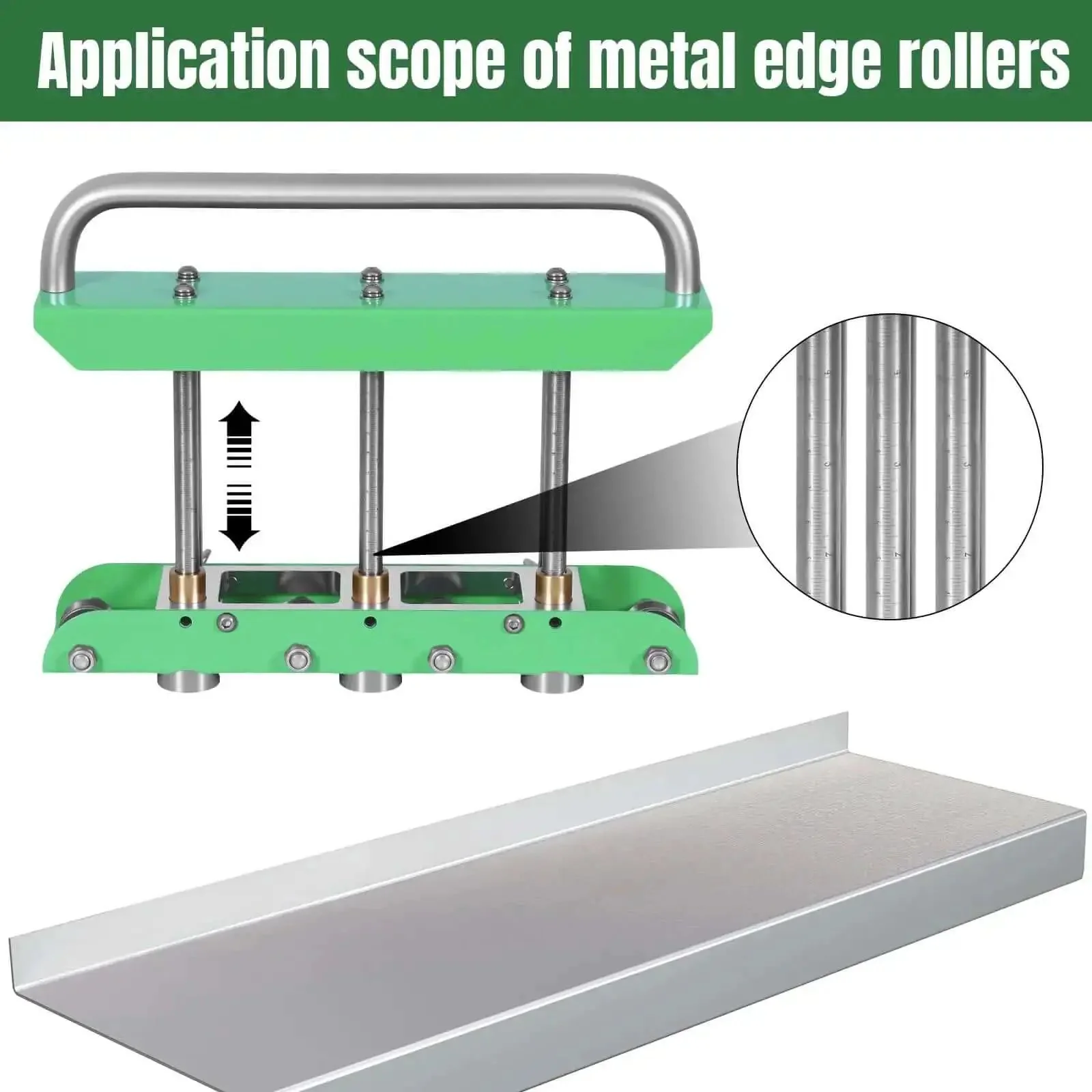 Sheet Metal Bender Station Disc Tool For Roof Metal Bending And Edge Folding 0.3 To 1.0 mm Capacity Handles Steel Aluminum Copper Delivers Clean 0 To 90 Degree Bends And Rain Diverter Edges - Image 6