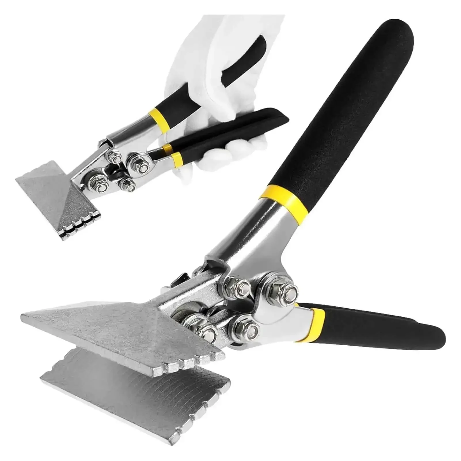 Sheet Metal Bending Pliers For Pros Pro Grade Durable Beefy High Strength Steel Nickel Plated Clamp Pliers With Ergonomic Handle Portable Design Built To Tackle Construction Doors Windows And Architectural Projects - Image 7