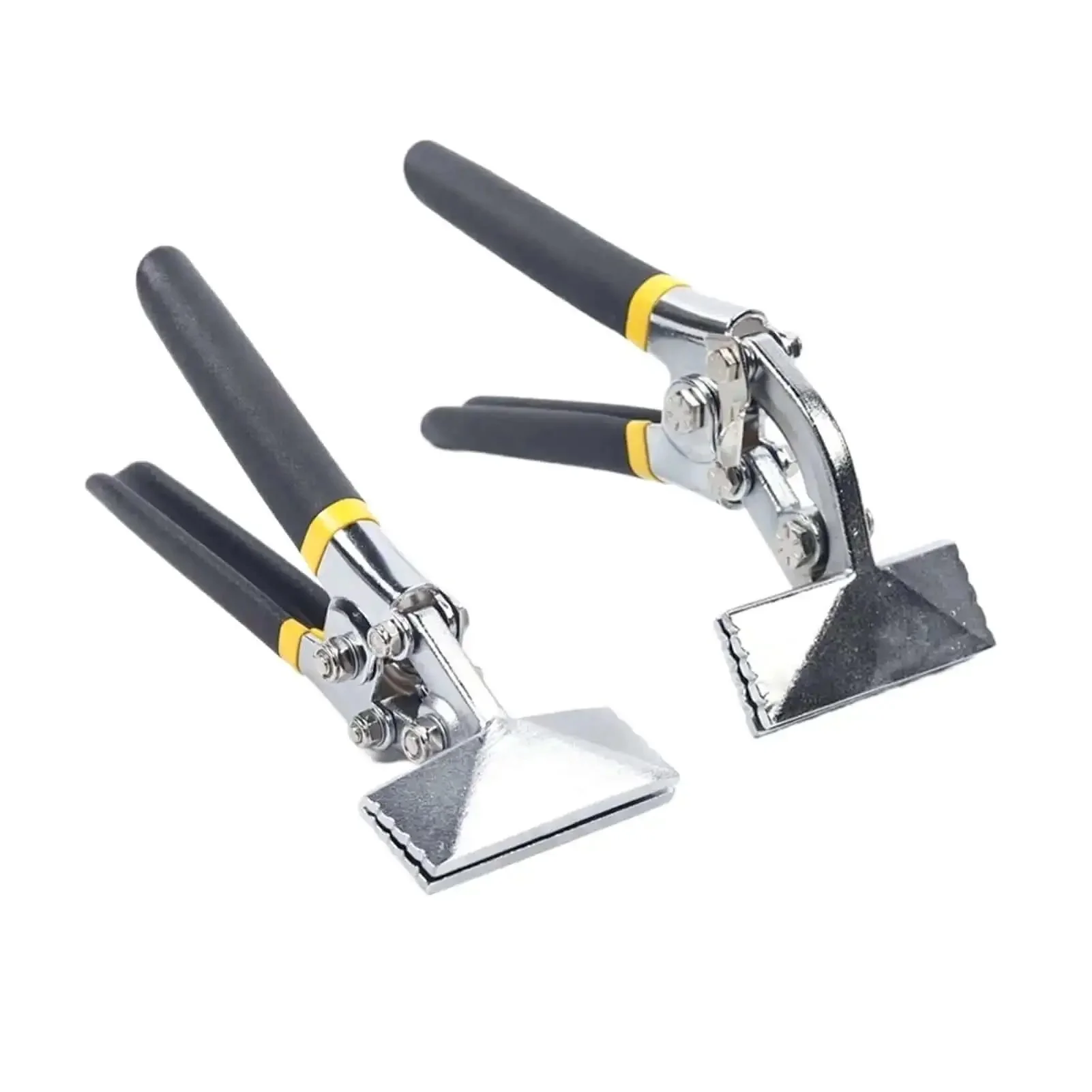Sheet Metal Bending Pliers Set, Two Pack Three And A Quarter Inch Hand Tools For Metal Forming, Straight Former Bender, Forming Seamer And Seaming Plier, Heavy Duty Nickel Plated Steel With Ergonomic Grips - Image 5