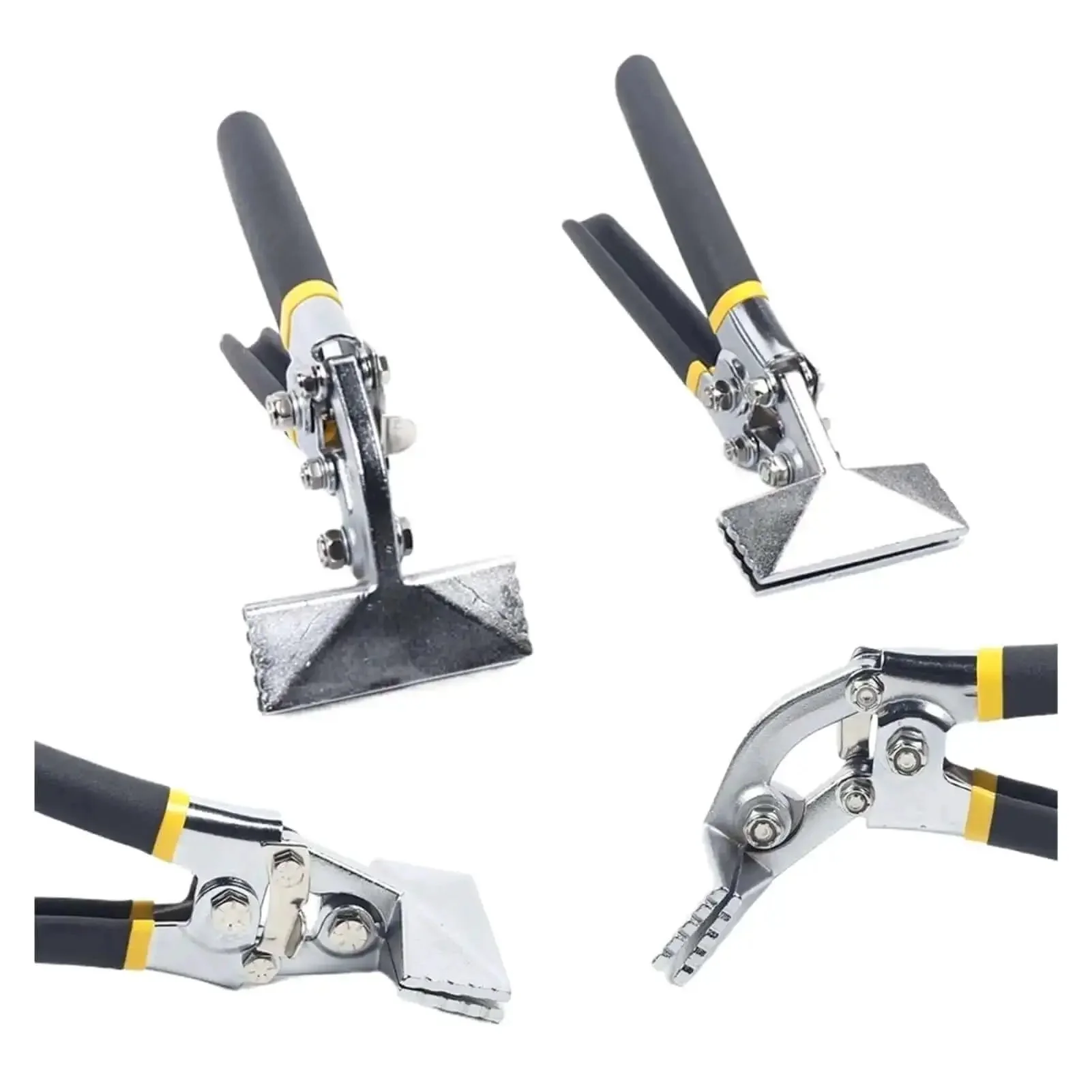 Sheet Metal Bending Pliers Set, Two Pack Three And A Quarter Inch Hand Tools For Metal Forming, Straight Former Bender, Forming Seamer And Seaming Plier, Heavy Duty Nickel Plated Steel With Ergonomic Grips - Image 6