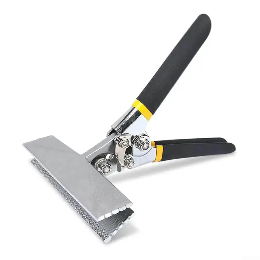 Sheet Metal Bending Pliers With Chrome Vanadium Alloy Steel Jaws For Heavy Duty Use Hand Seamer Crimping Tool With Non Slip Rubber Grip Straight Or Elbow Handle 150mm Length Durable Metalworking Tool - Image 4