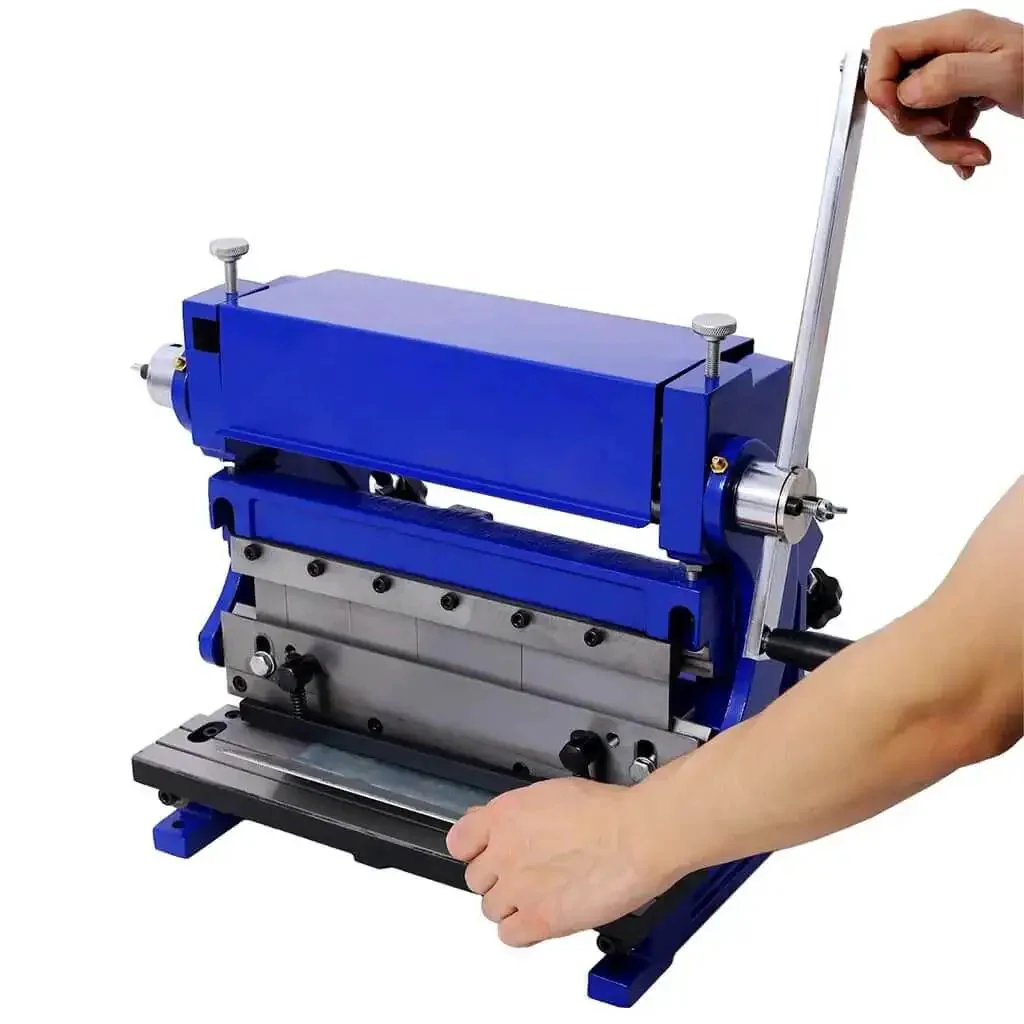 Sheet Metal Brake 3 In 1 12 Inch Shear Press Brake And Roll Machine For Home Shop And Pro Fabrication Boss Level Heavy Duty Metalworking Tool With 20 Gauge Capacity And Solid Cast Iron Construction - Image 5