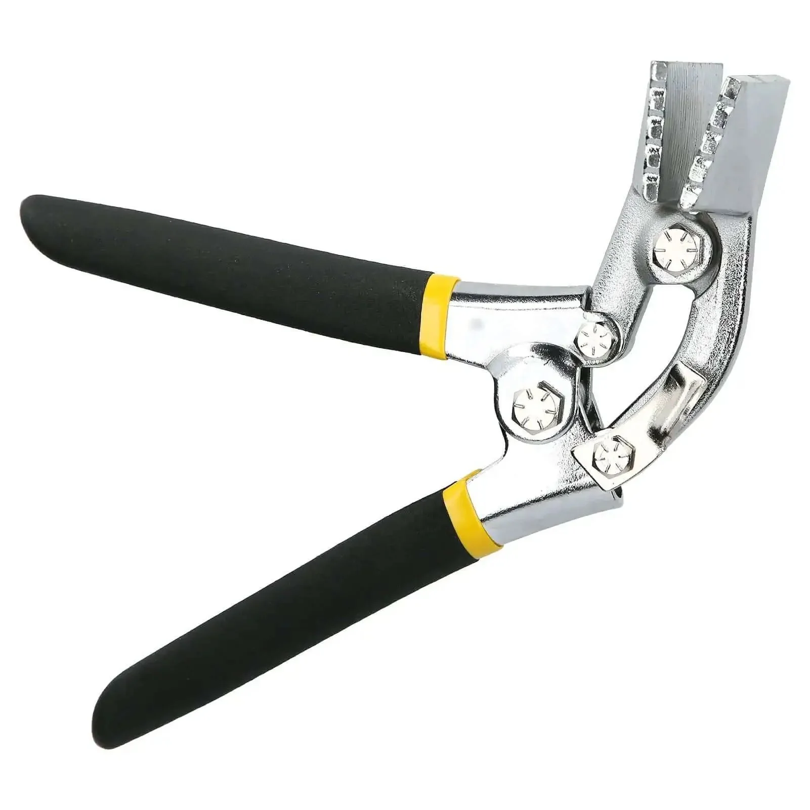 Sheet Metal Flanging Pliers Flat Nose Crimping Forceps Hand Seamer With Curved Handle Compound Leverage Built For Tight Spots And Precise Bending Seam Tool In Confined Spaces Perfect For Ductwork Ceiling Joints - Image 3